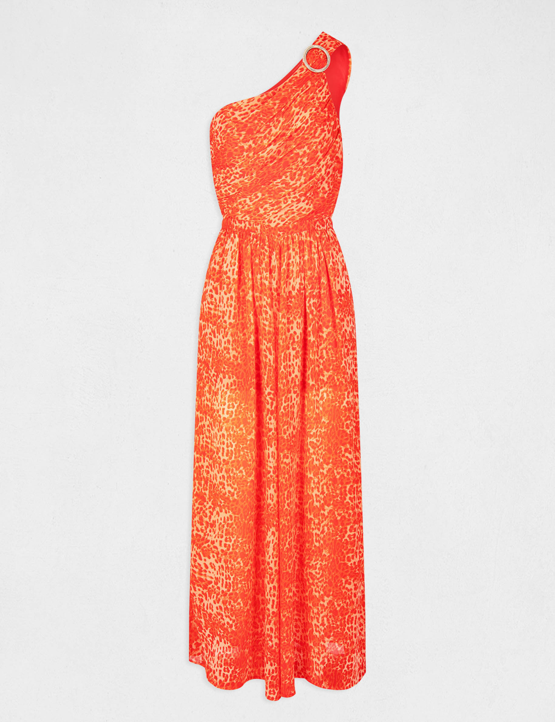 Wide leg jumpsuit leopard print caramel ladies' Wide leg jumpsuit leopard print caramel ladies'