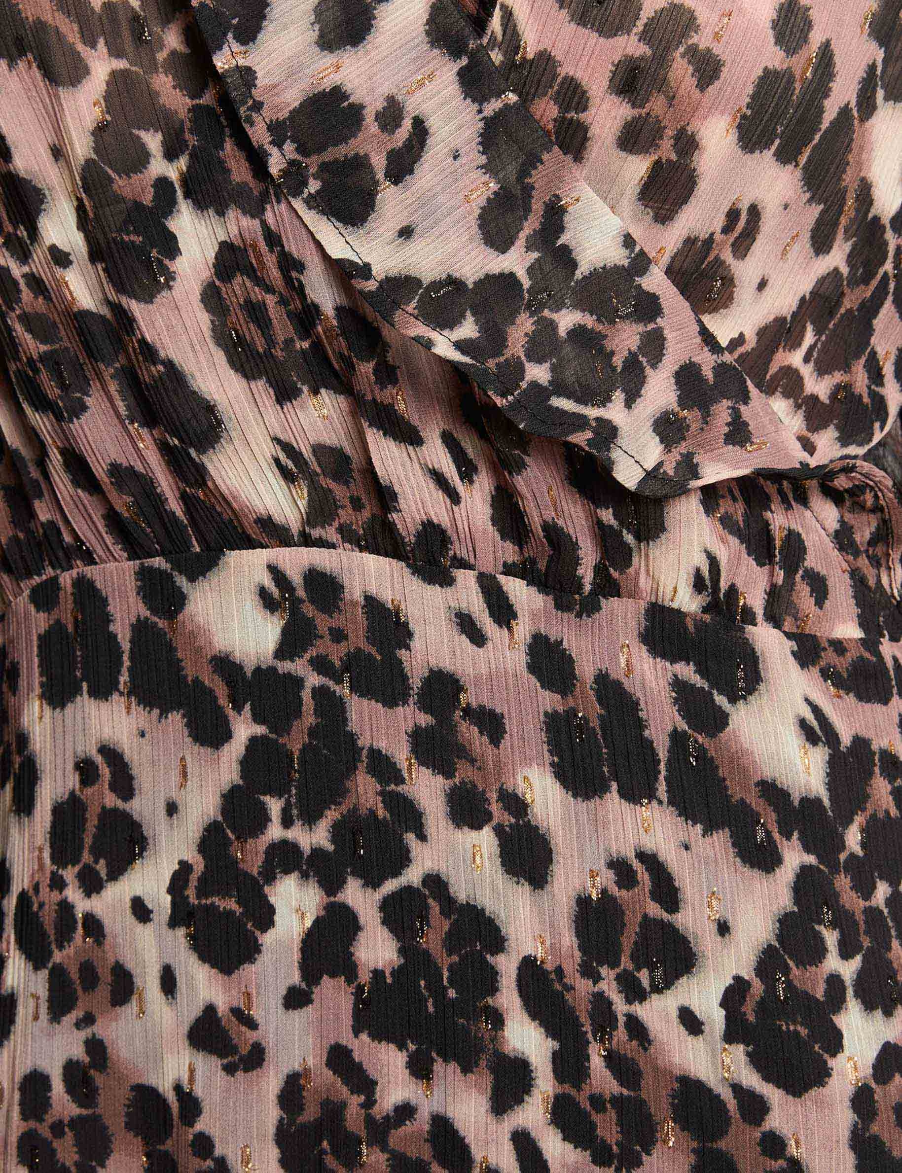 short v neck dress multicolor women null