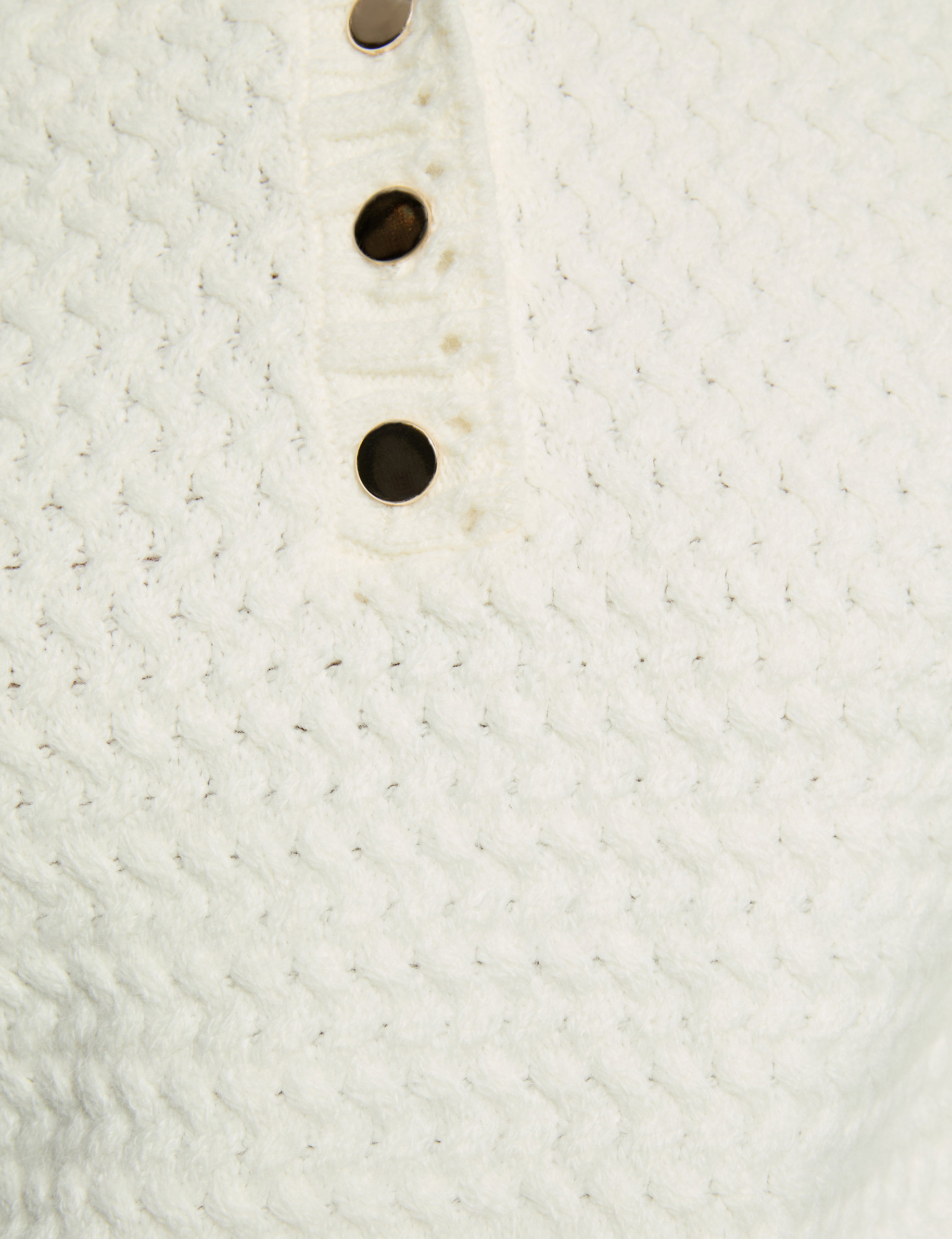 sweater with a folded collar white women null