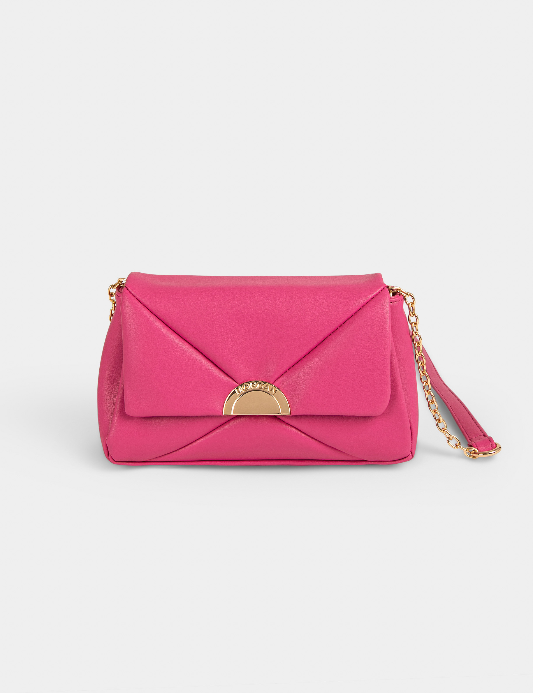 Cross body bag with chains pink ladies' Cross body bag with chains pink ladies'
