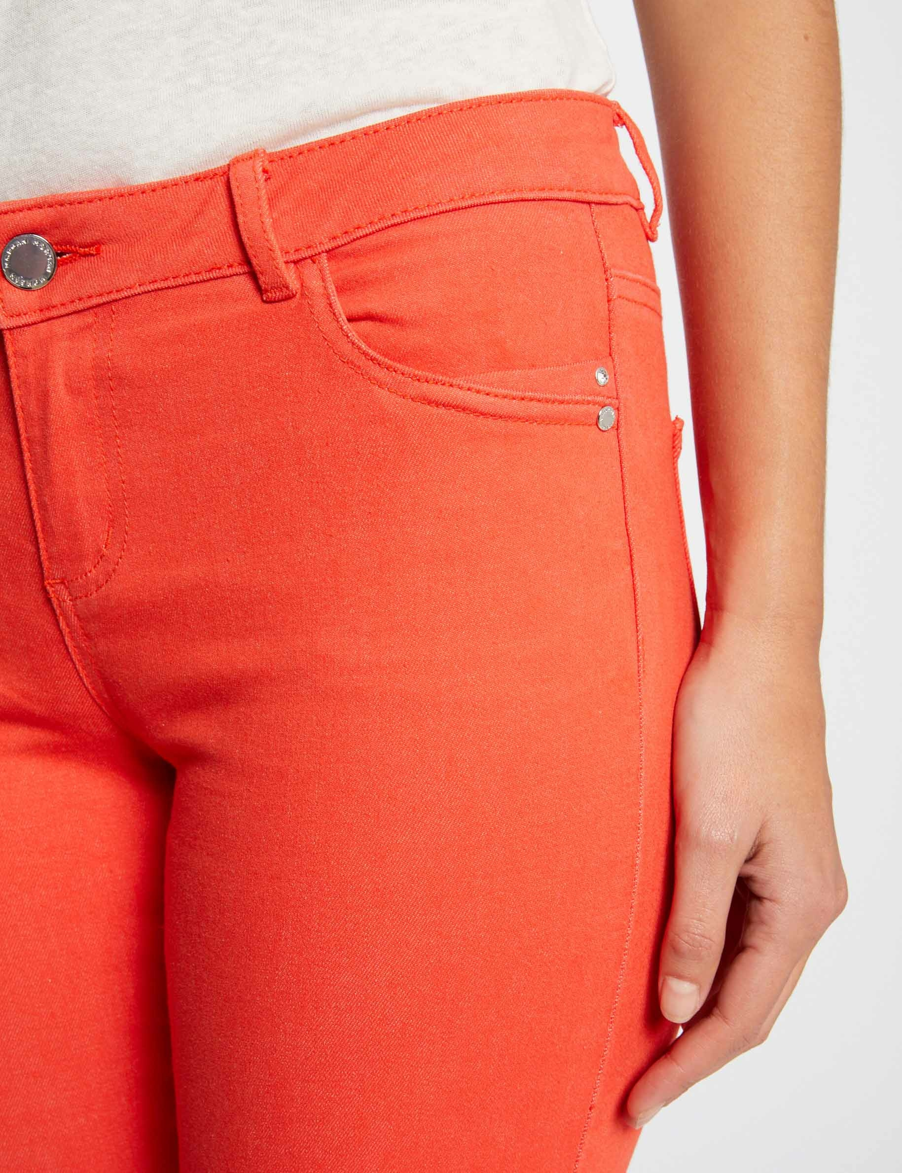 Low-waisted skinny jeans orange ladies' Low-waisted skinny jeans orange ladies'