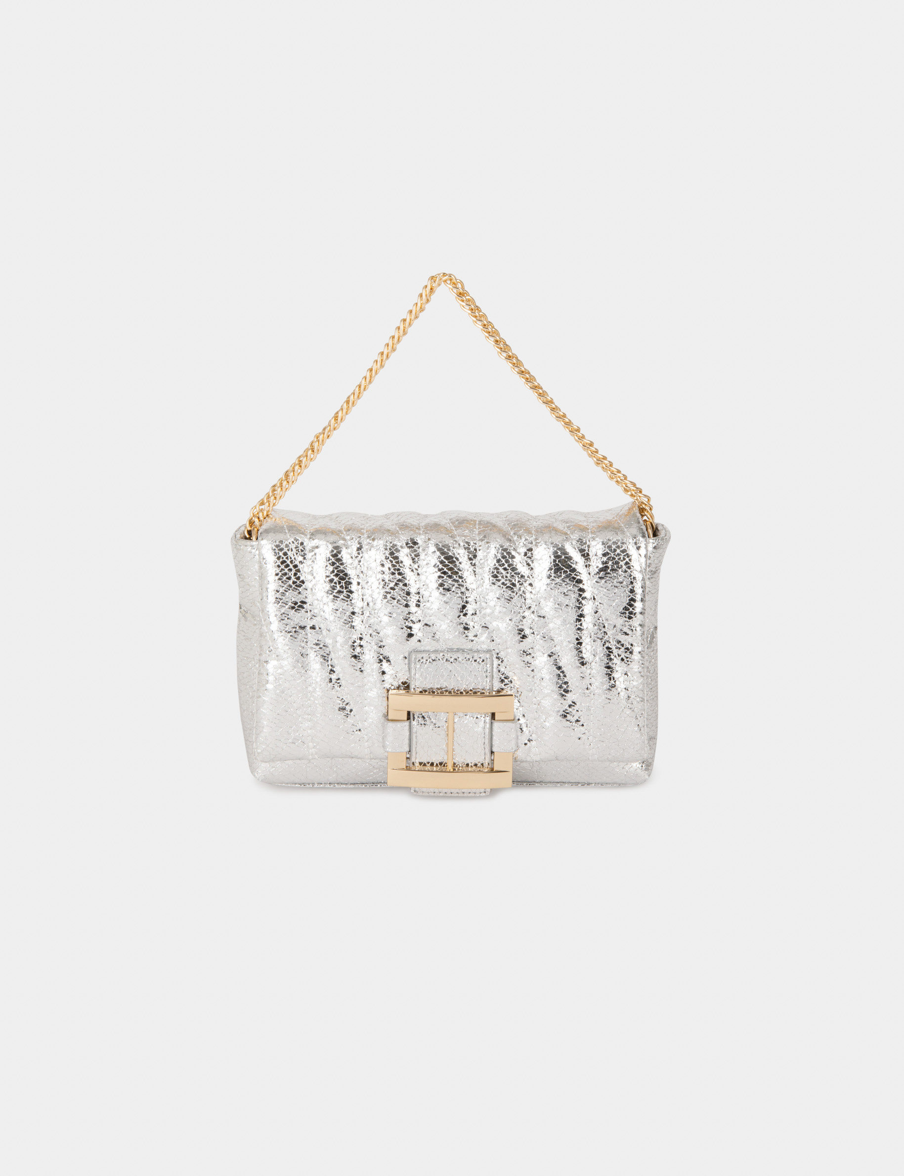 quilted bag with buckle silver ladies Quilted bag with buckle silver ladies'