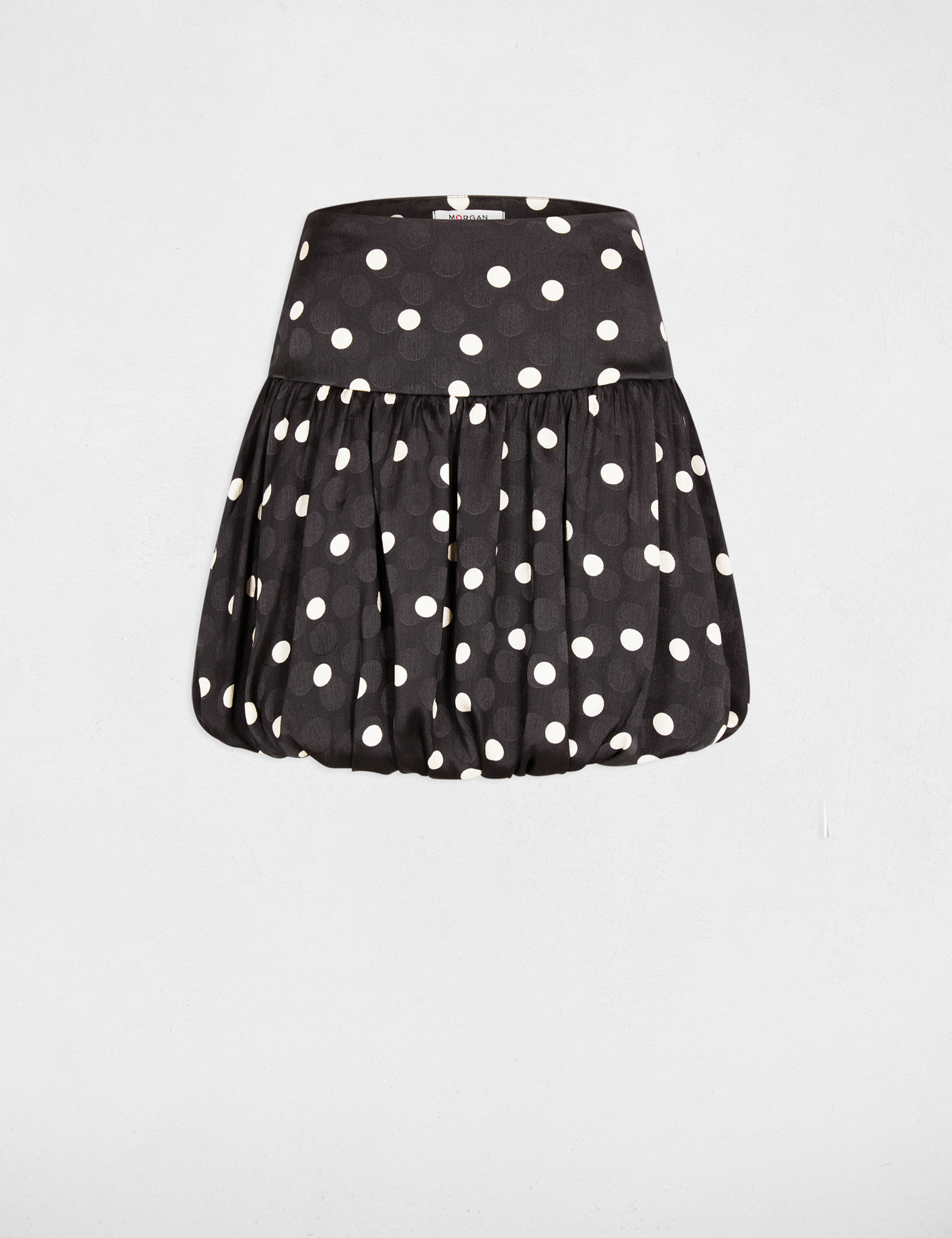 Printed bubble skirt black women