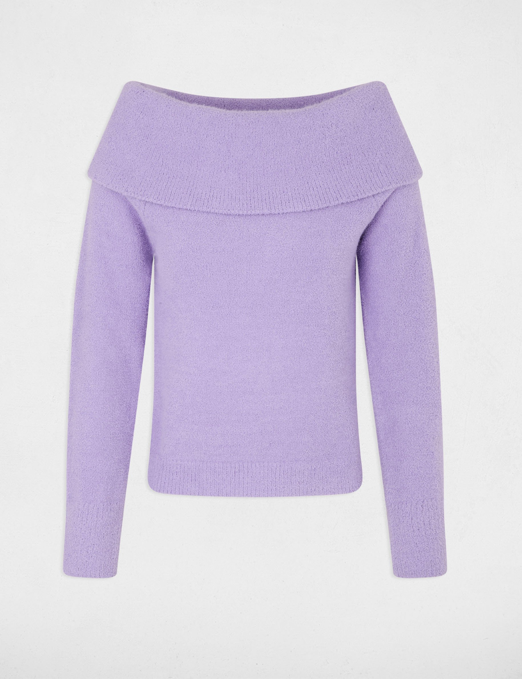 sweater with bardot neckline parma purple women Sweater with Bardot neckline parma purple women