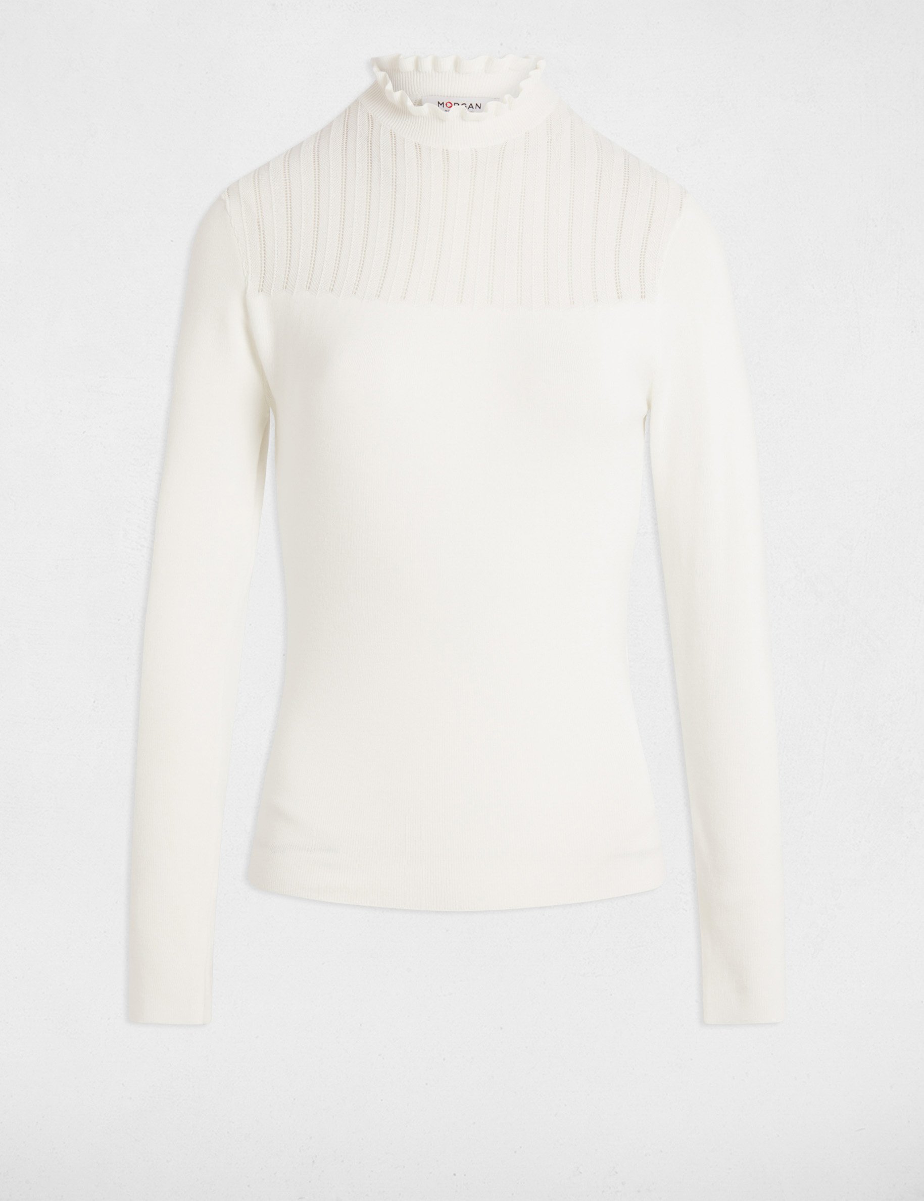 jumper high collar white women Jumper high collar white women