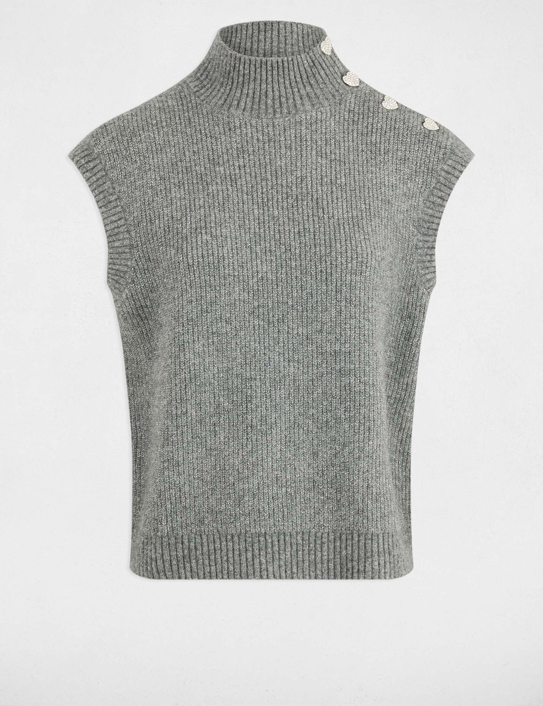 sleeveless sweater dark grey women Sleeveless sweater dark grey women