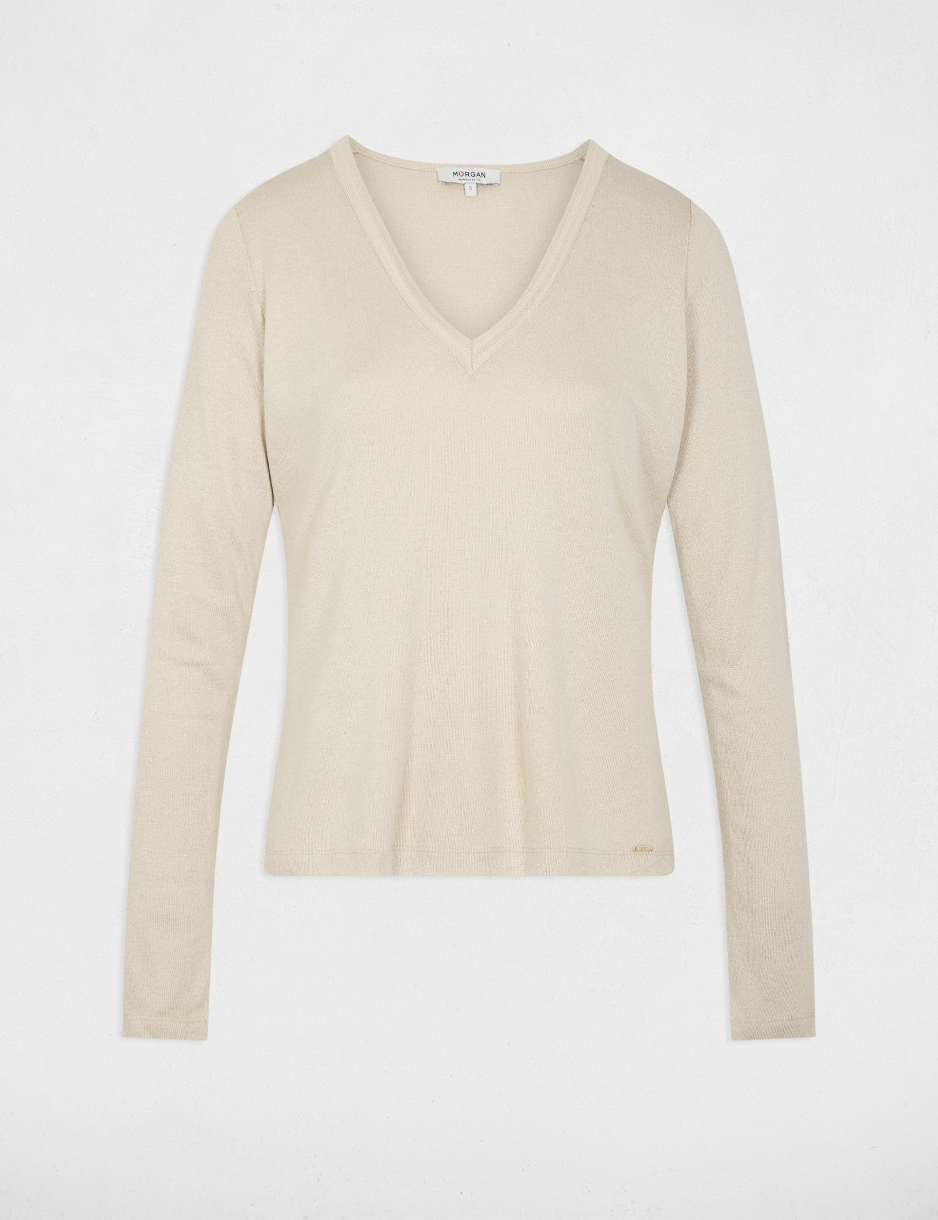 fitted v neck t shirt ivory women AMIRI T-Shirt mit Logo-Print Rosa