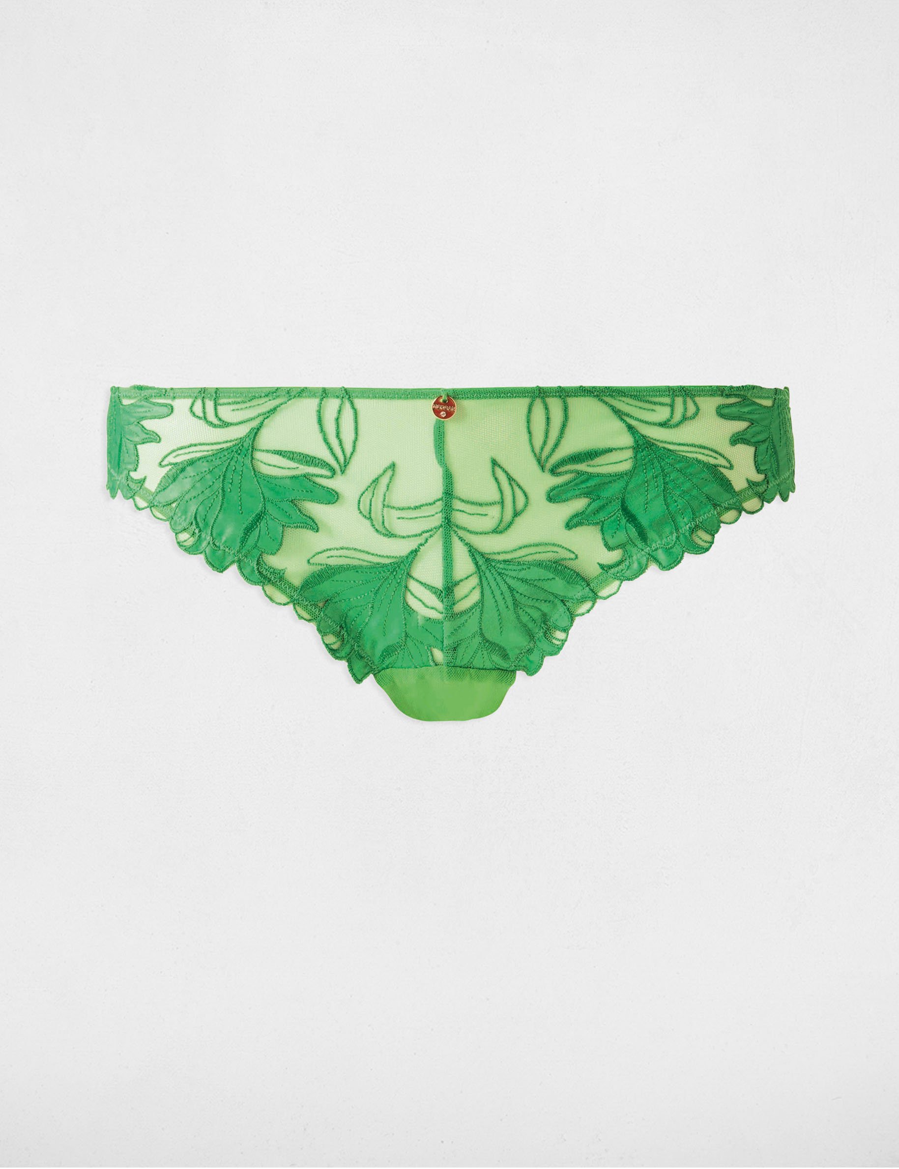 Lace Brazilian briefs green ladies'