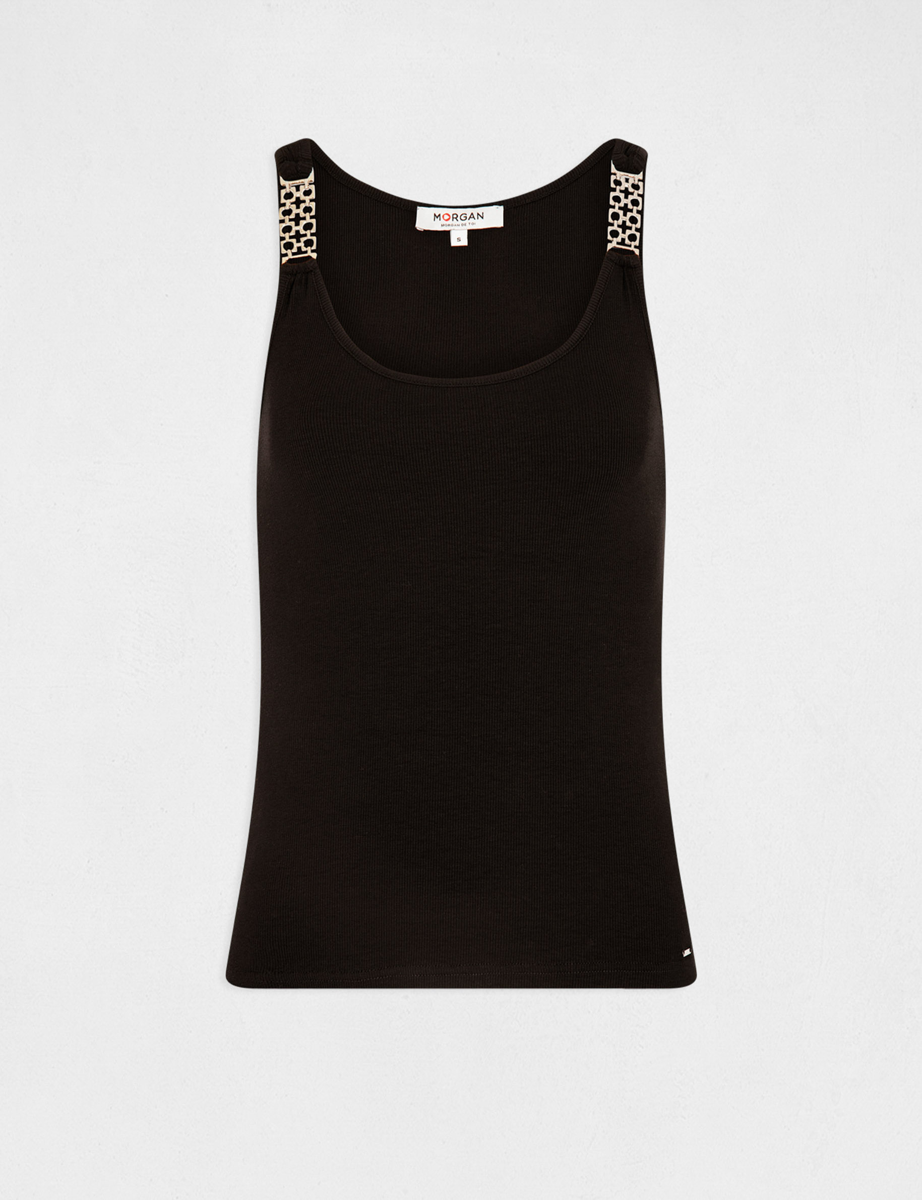 Vest top straps with ornaments black women