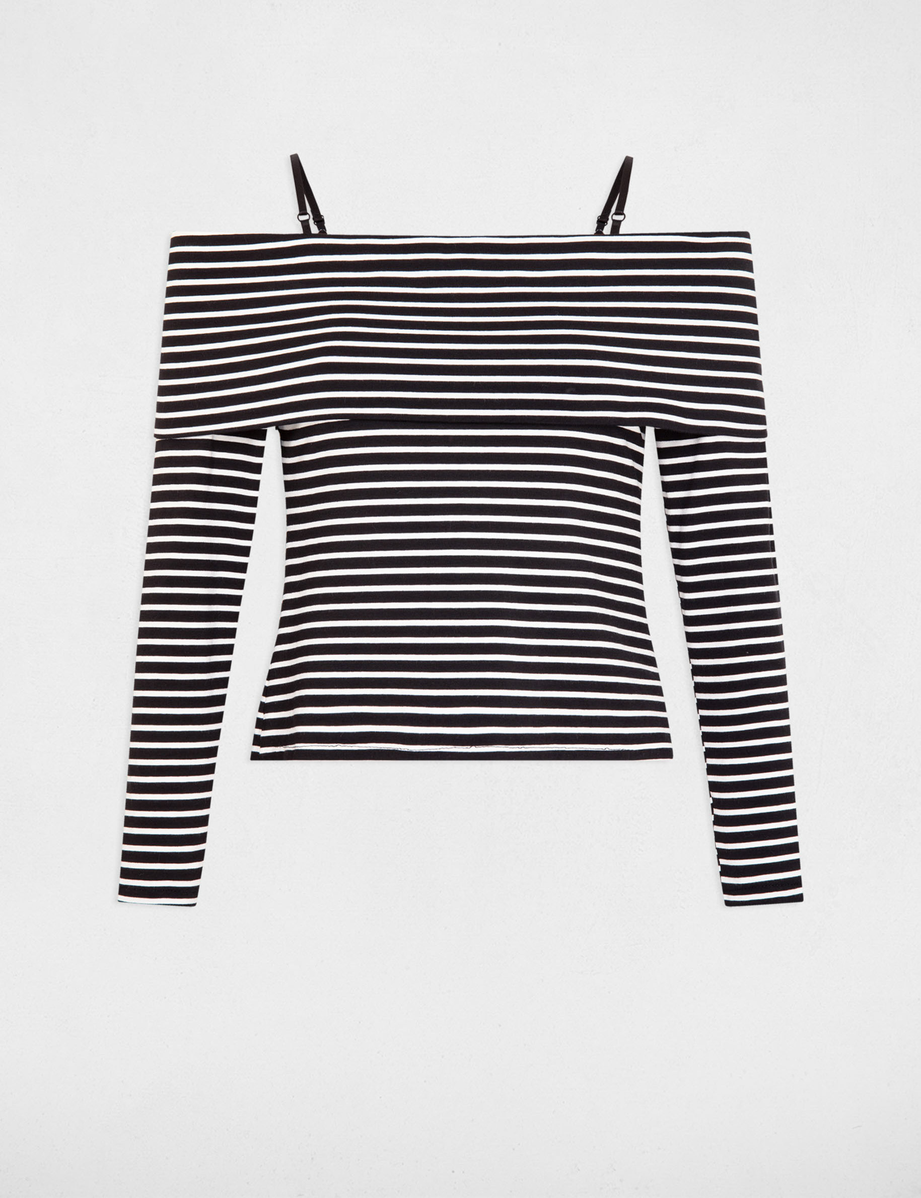 striped long sleeved t shirt ivory women Striped long-sleeved t-shirt ivory women
