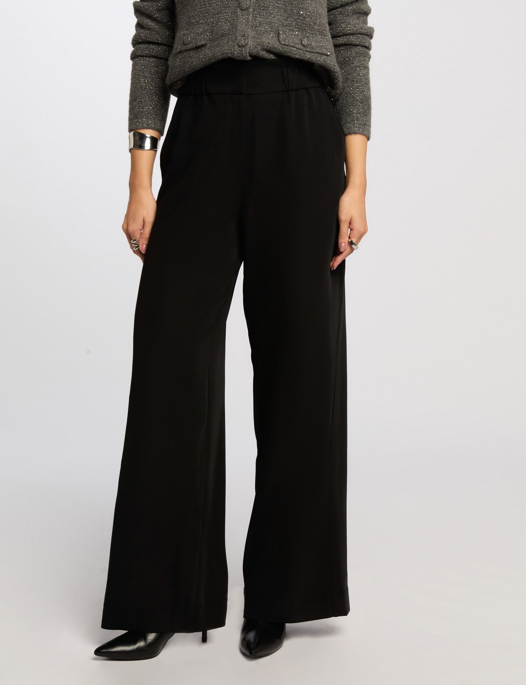 wide leg trousers black women Wide leg trousers black women