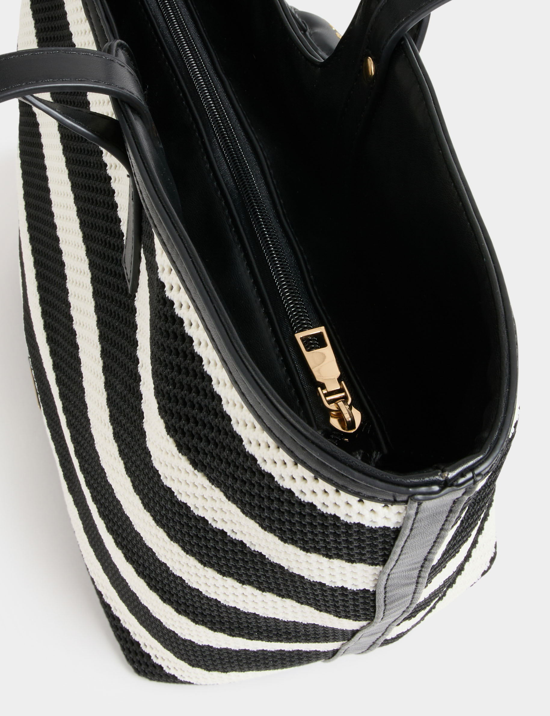 Woven tote bag white women