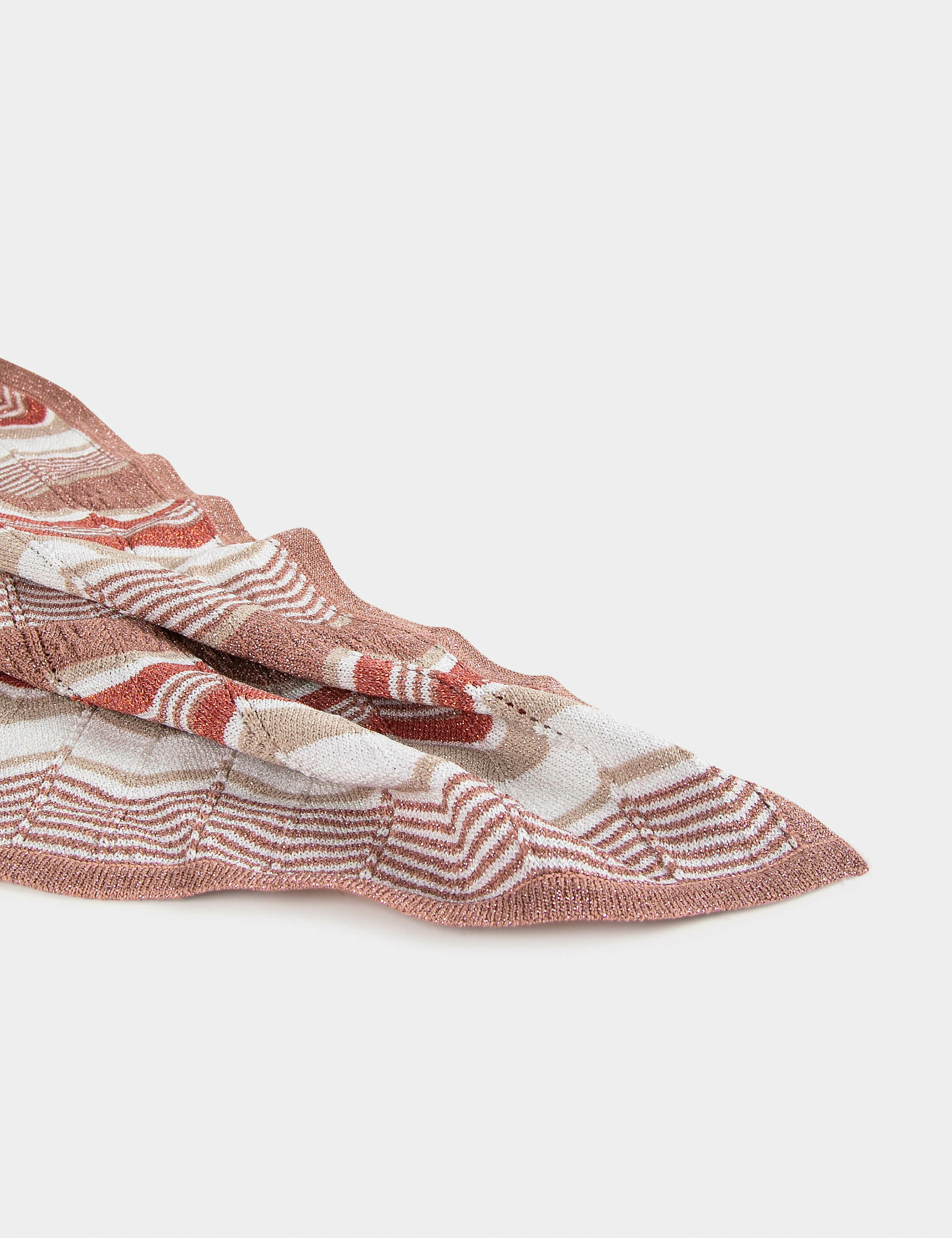 Scarf with chevron print pink ladies' Scarf with chevron print pink ladies'