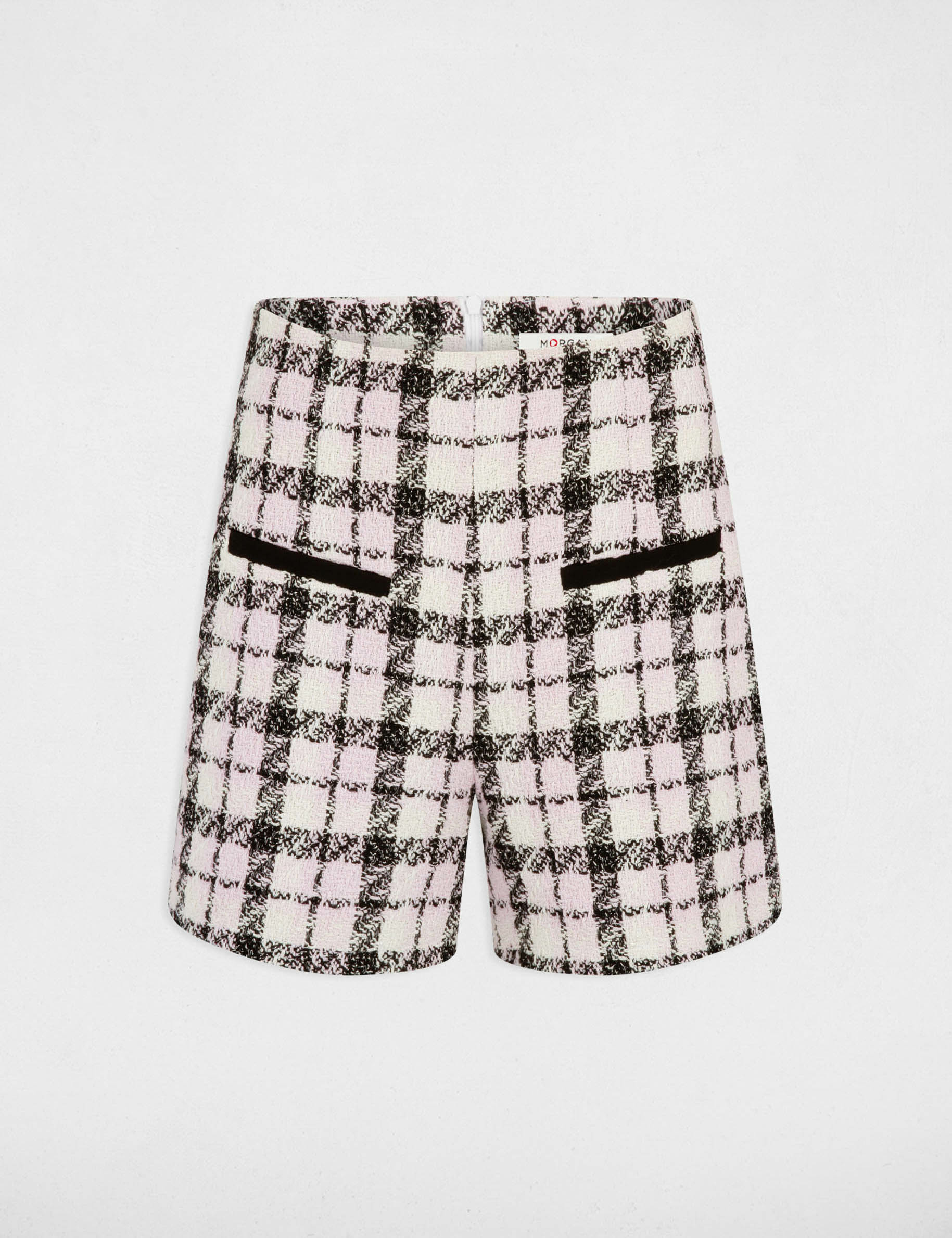 Straight shorts with check print multico ladies' Straight shorts with check print multico ladies'