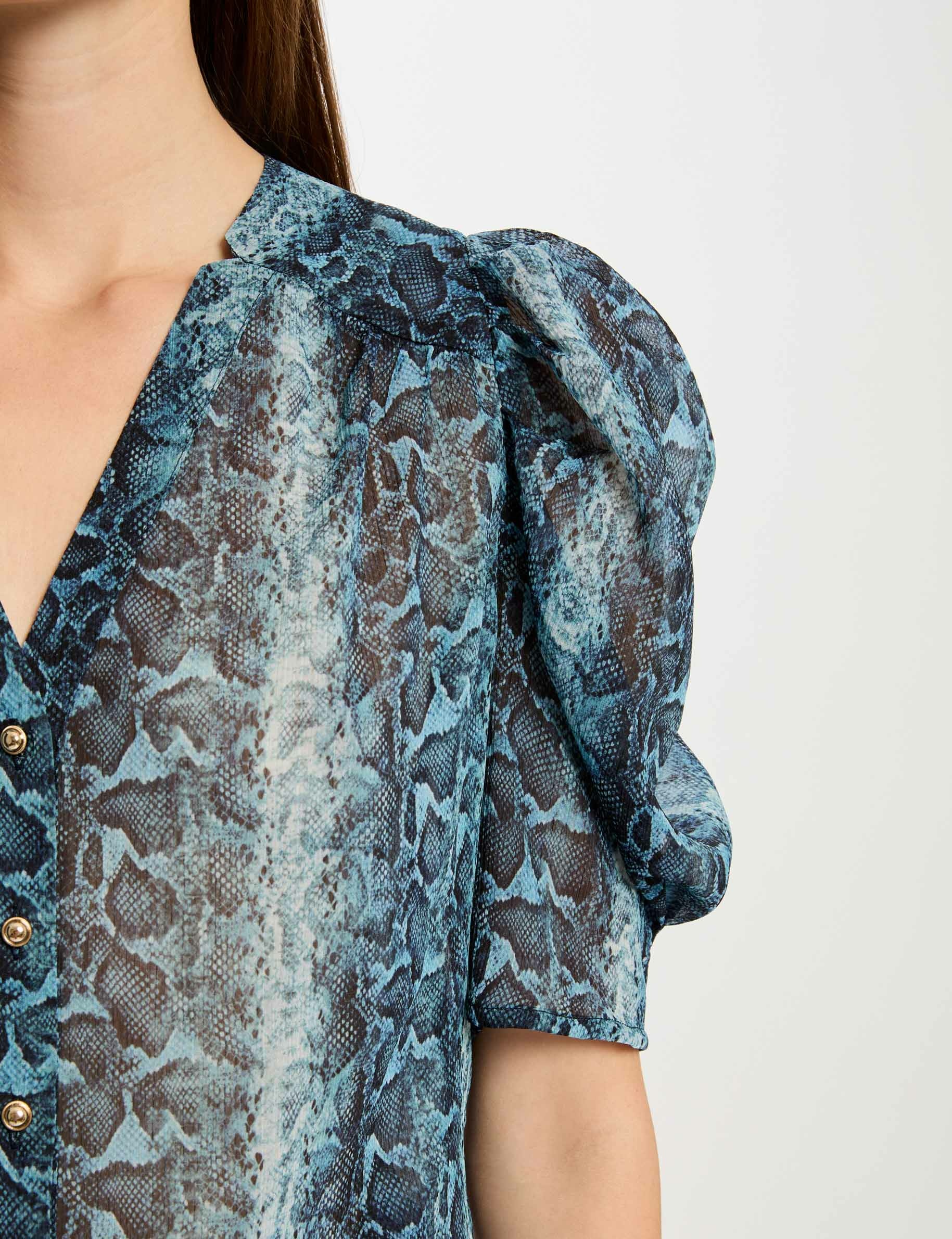 34 length sleeved shirt multicolored women 3/4-length sleeved shirt multicolored women