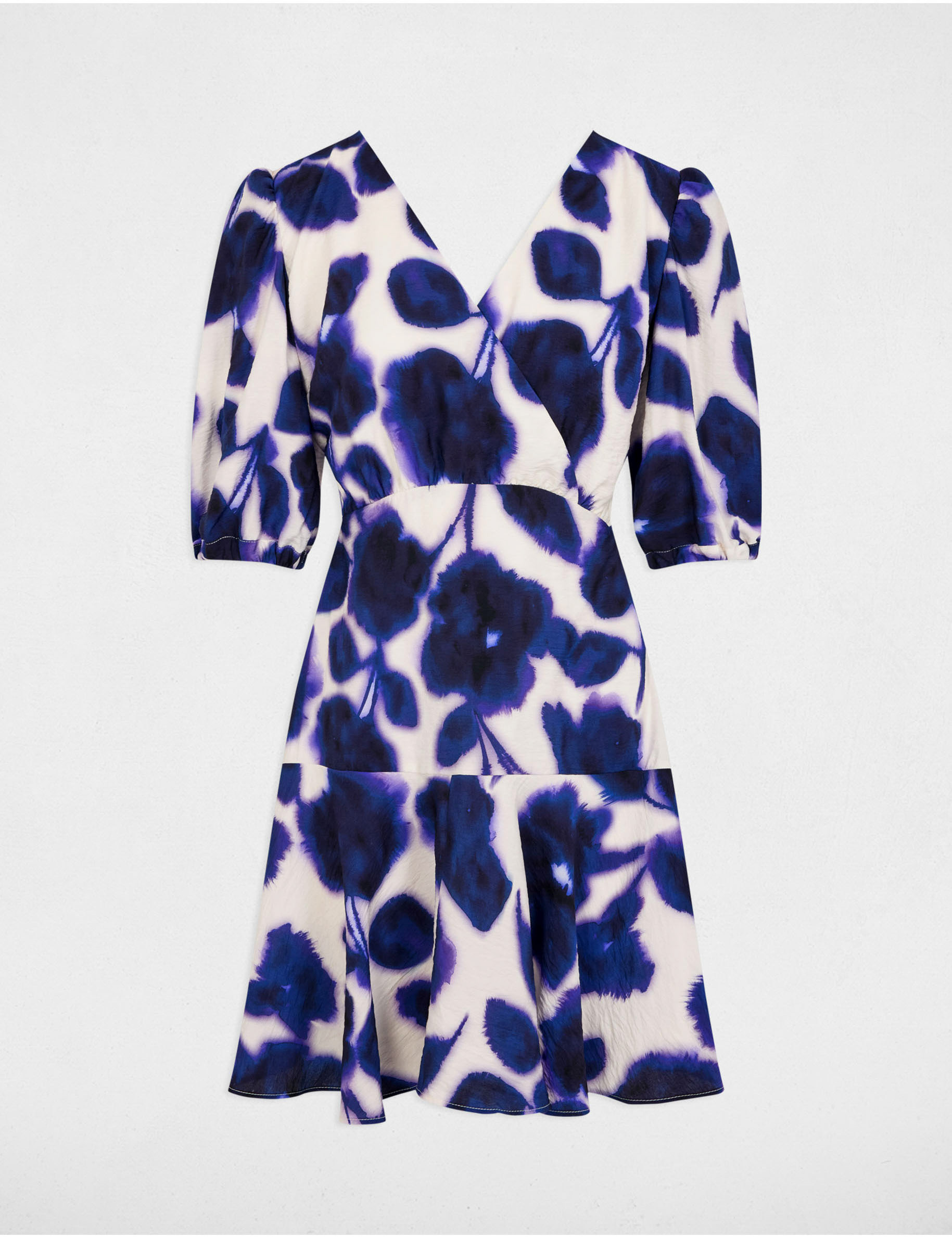 printed mini a line dress multicolor women Printed mini A-line dress multicolor women