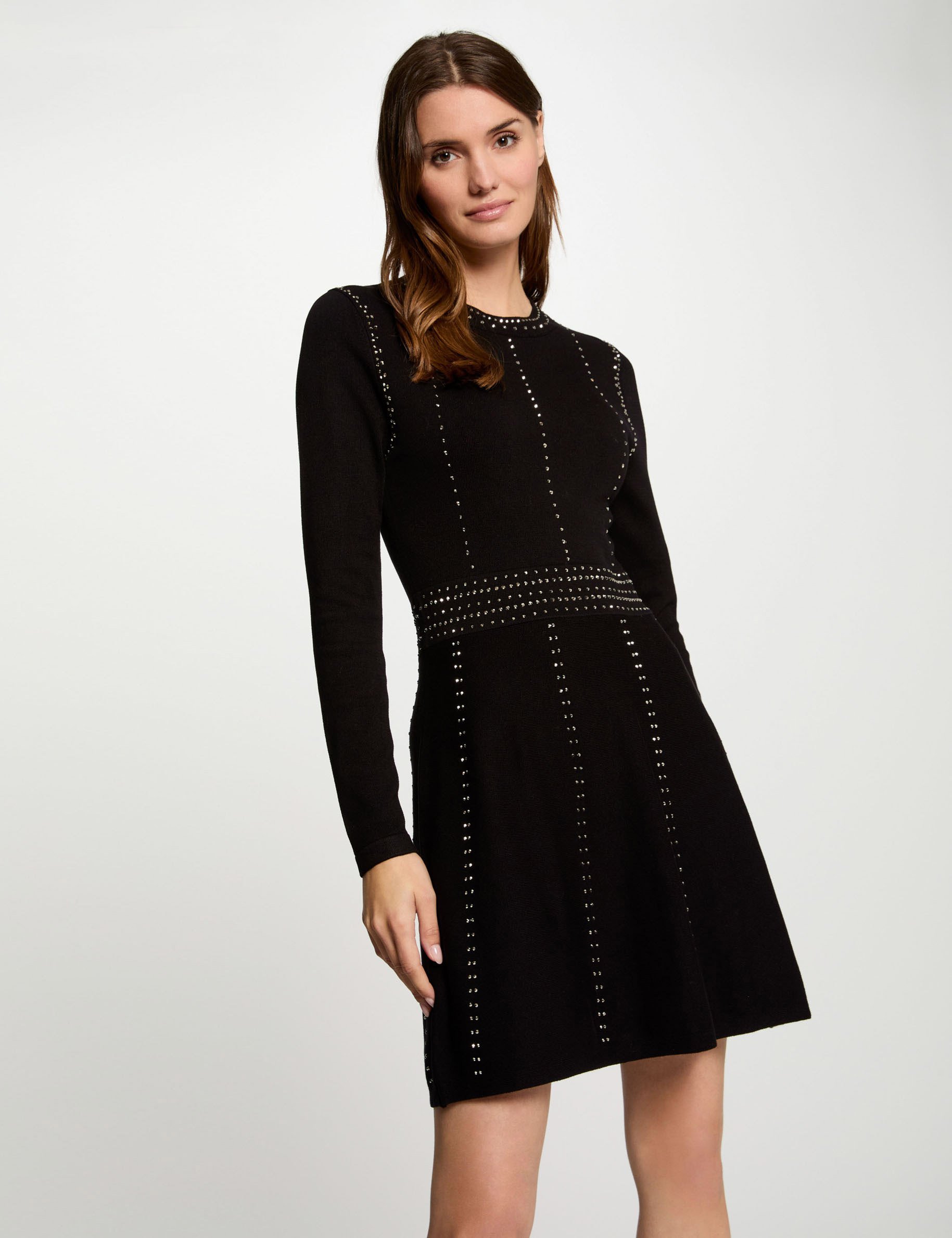 fitted mini knitted dress black women Fitted mini knitted dress black women