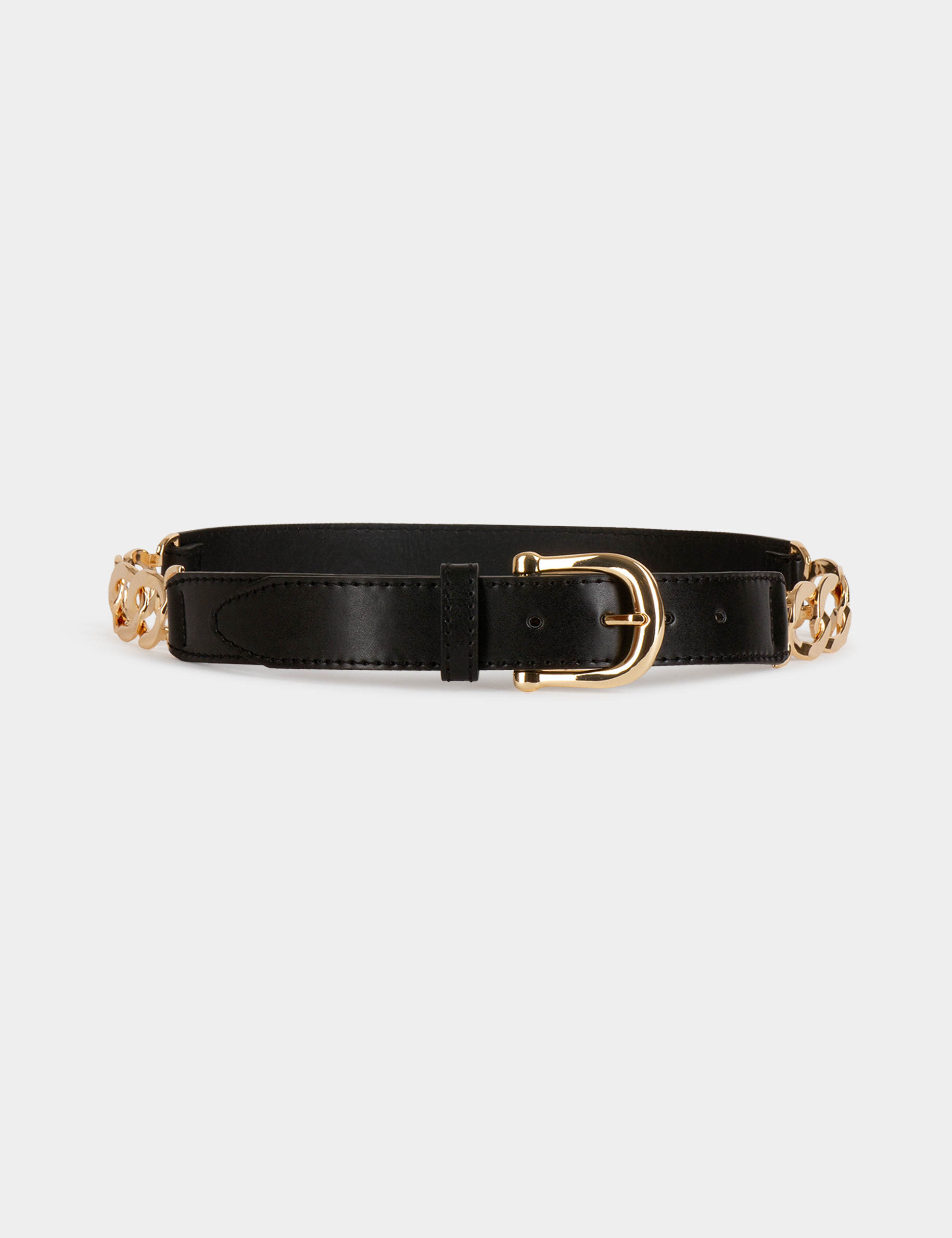 Belt with chain details black women