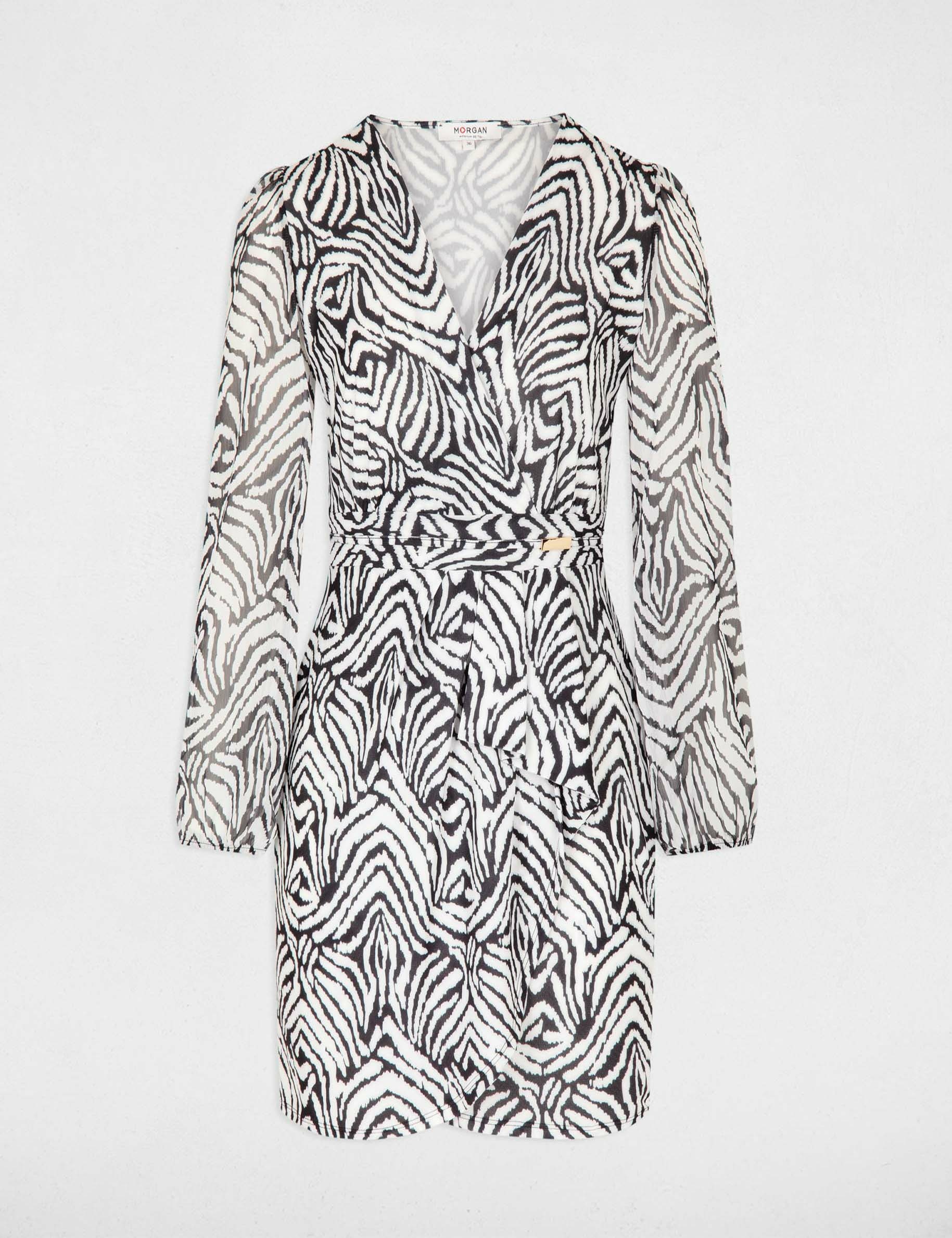 robe portefeuille imprimee multico femme Robe portefeuille imprimée multico femme