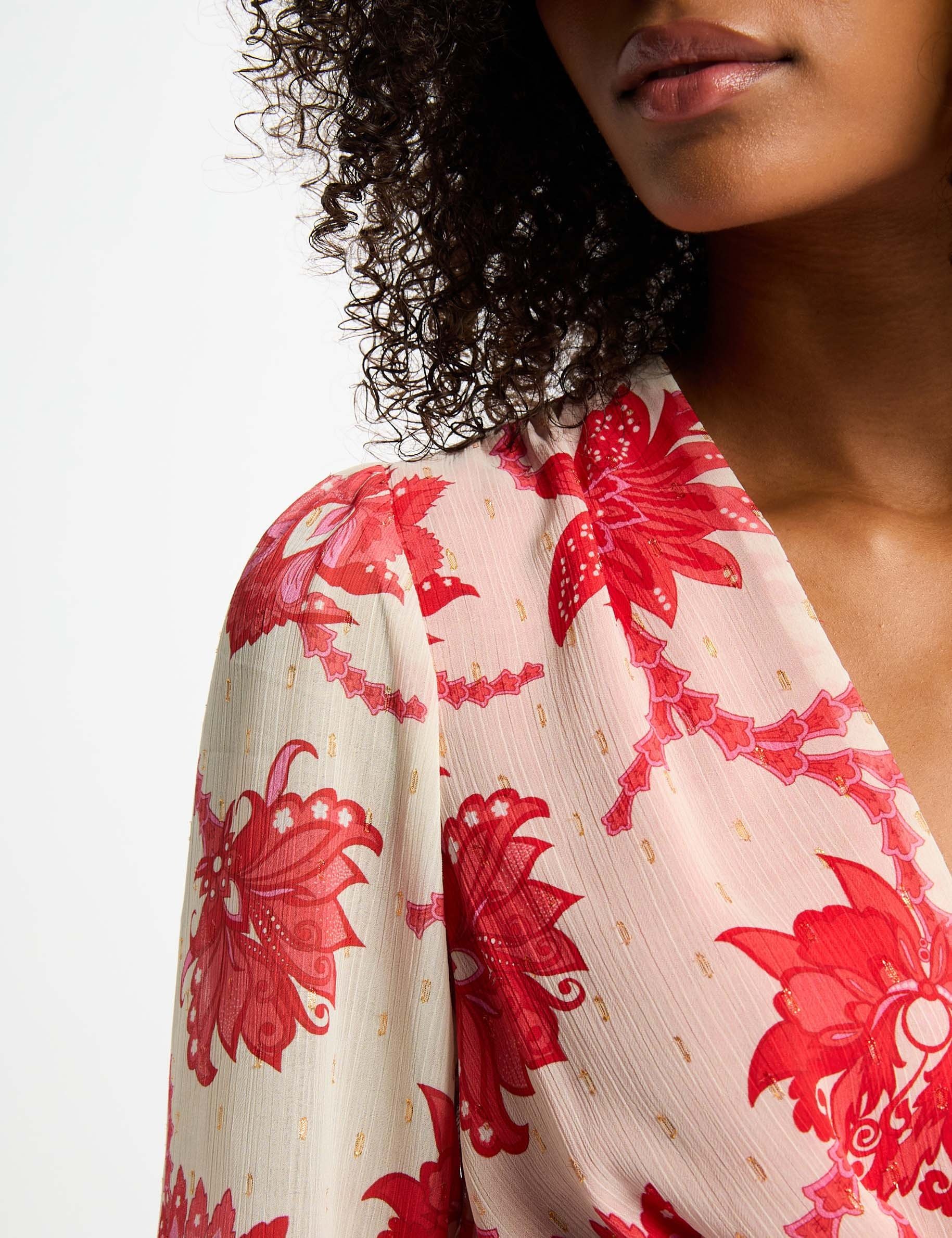 printed a line dress multicolor women Printed A-line dress multicolor women