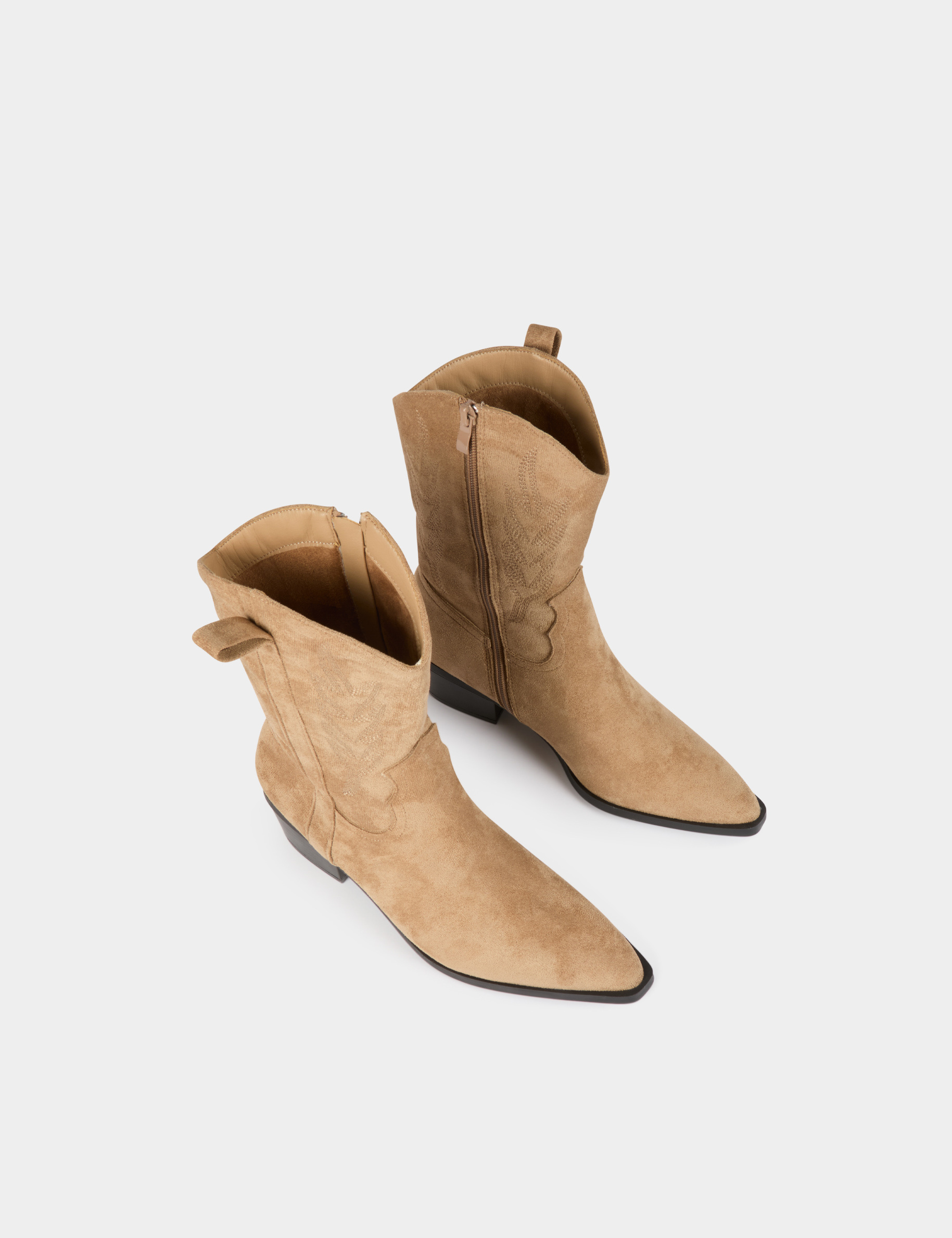 western style boots beige women Western style boots beige women