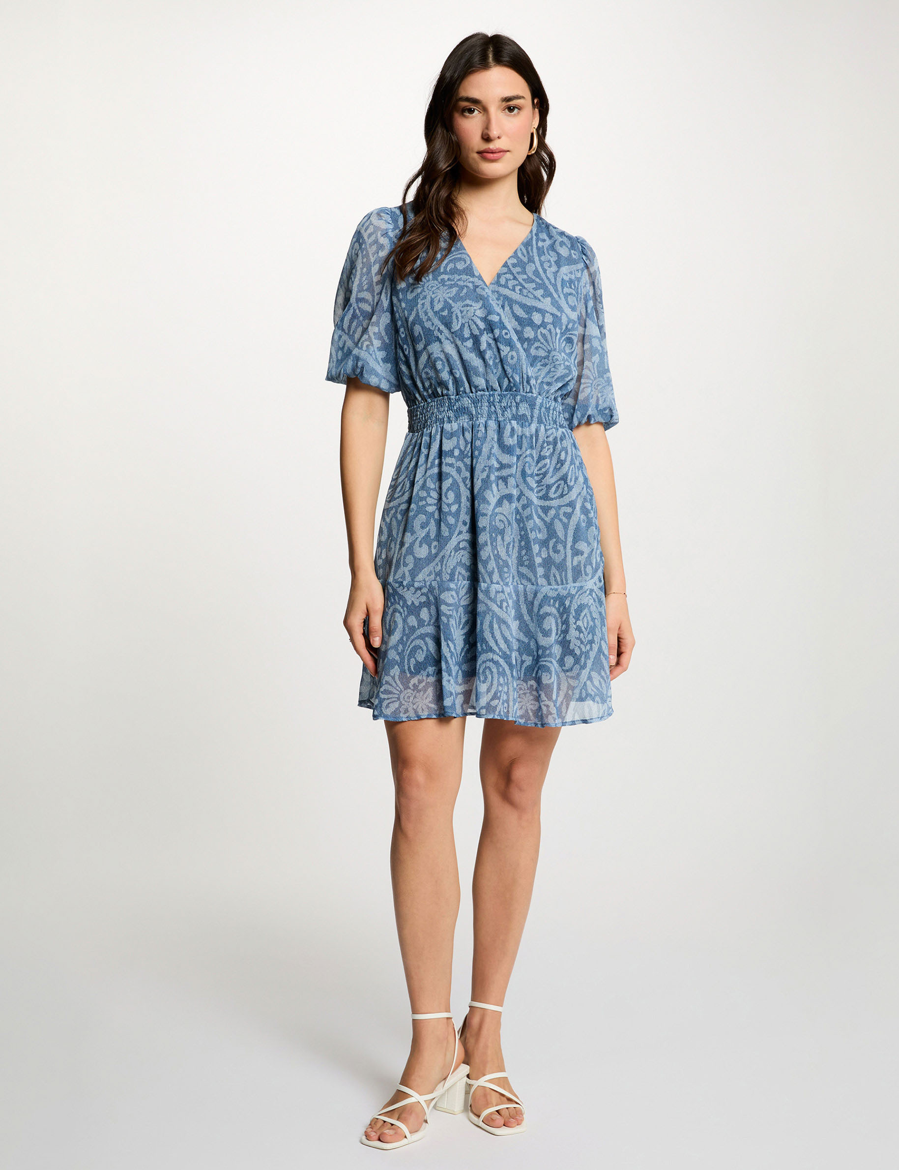 Short wrap dress multicolor women