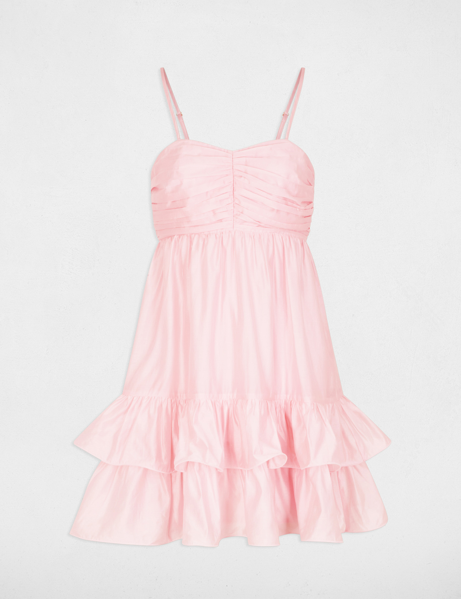 Short tulle dress pastel pink women