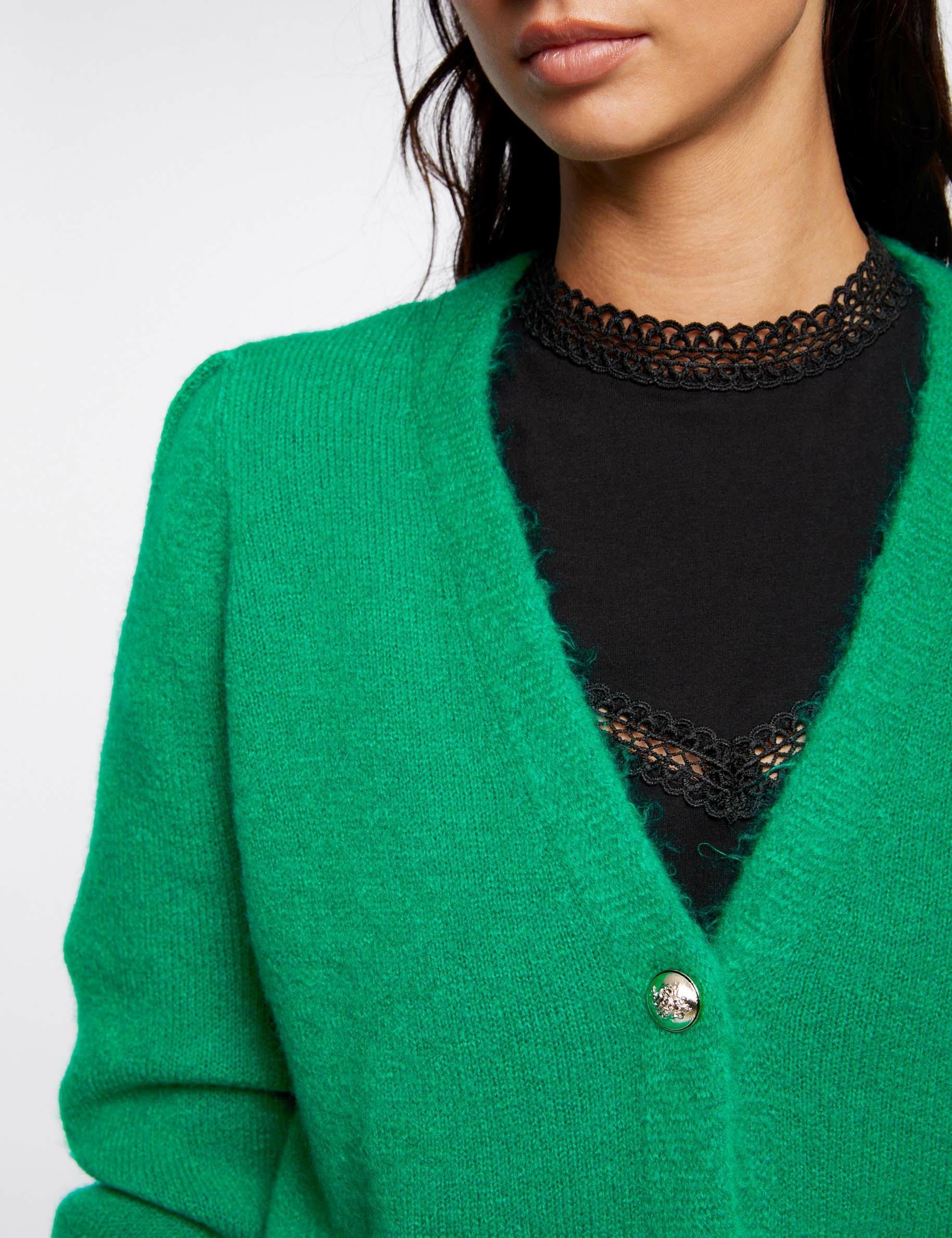 Cardigan vert on sale zara