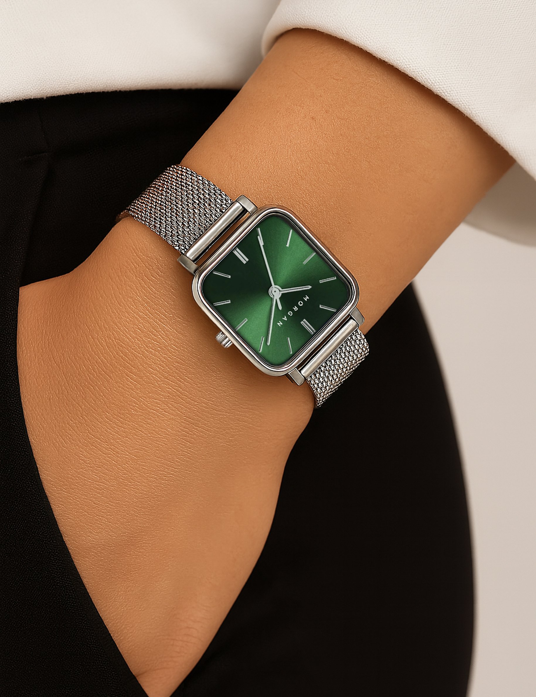 Watch silver color women