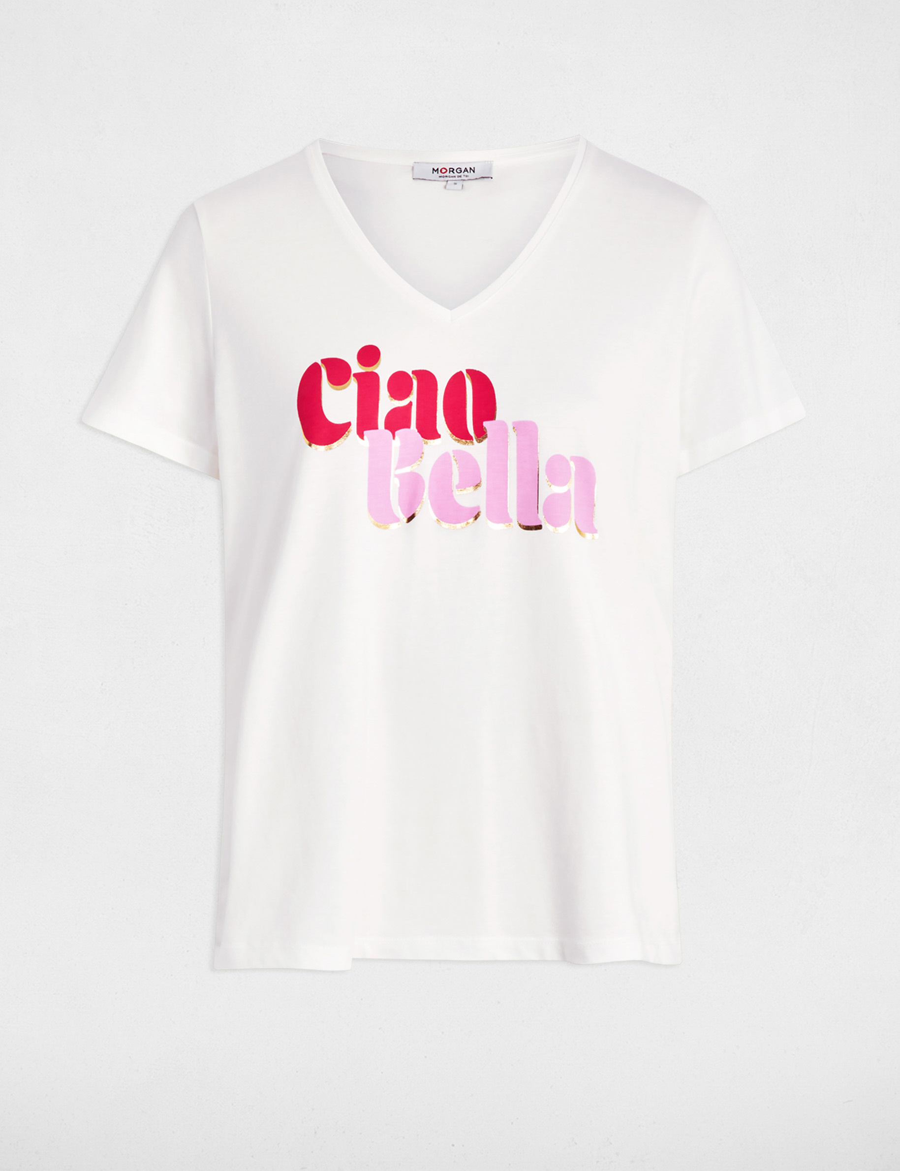 t shirt with message white women T-shirt with message white women