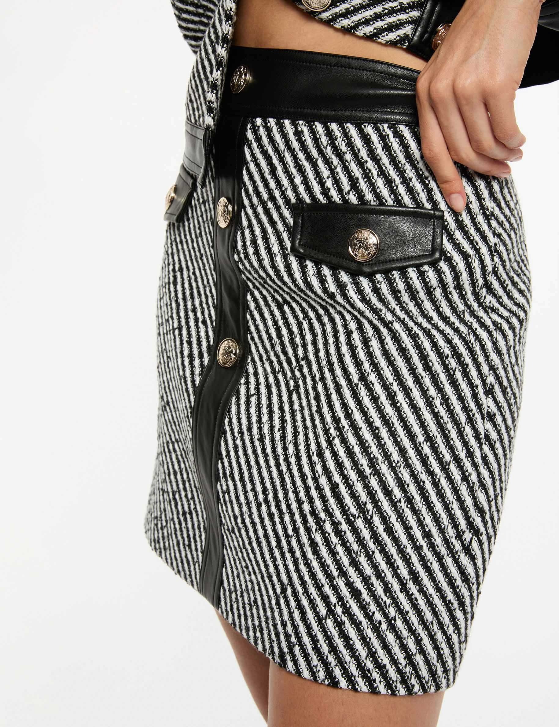 Fitted short skirt black women