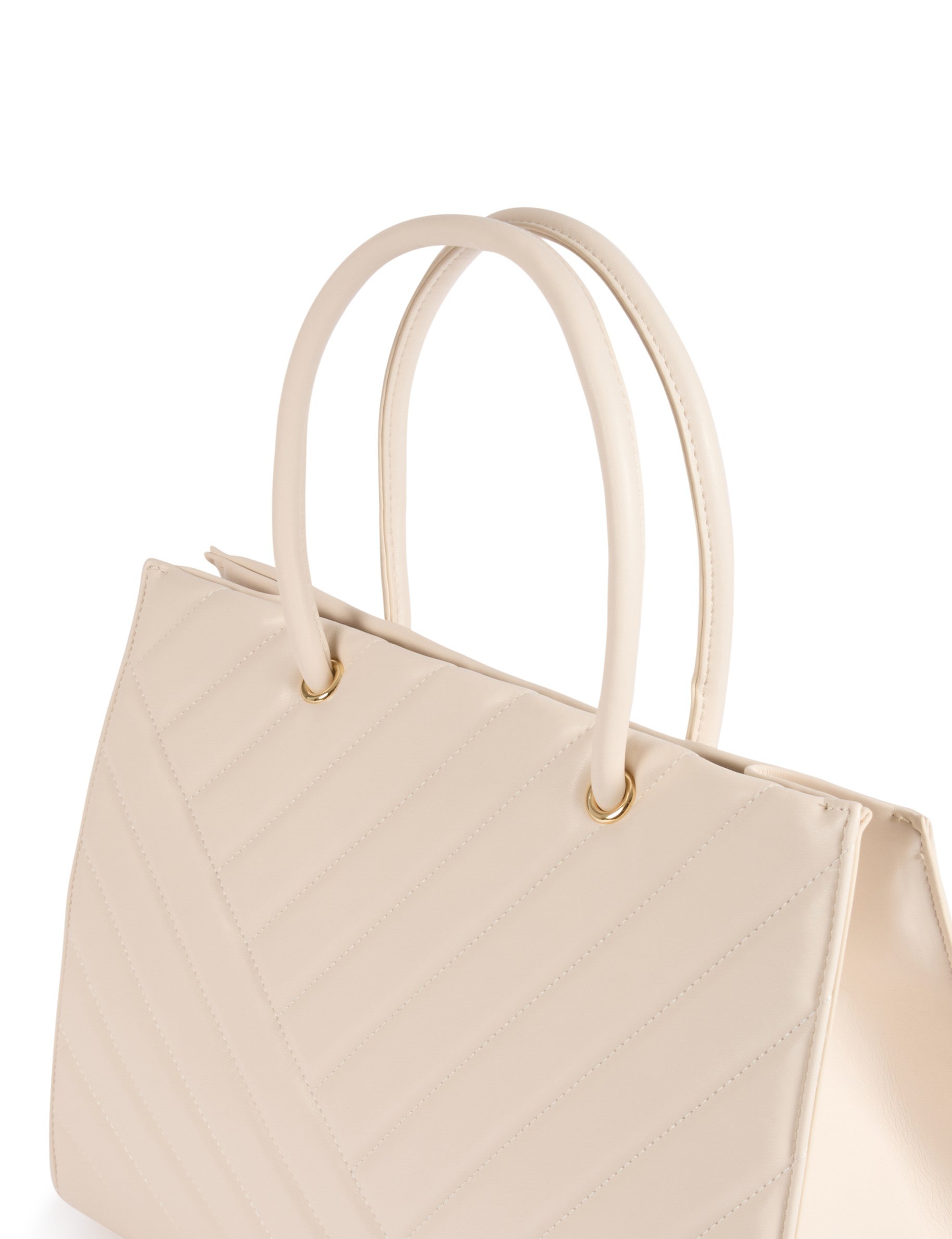 quilted shopper bag ivory women Quilted shopper bag ivory women