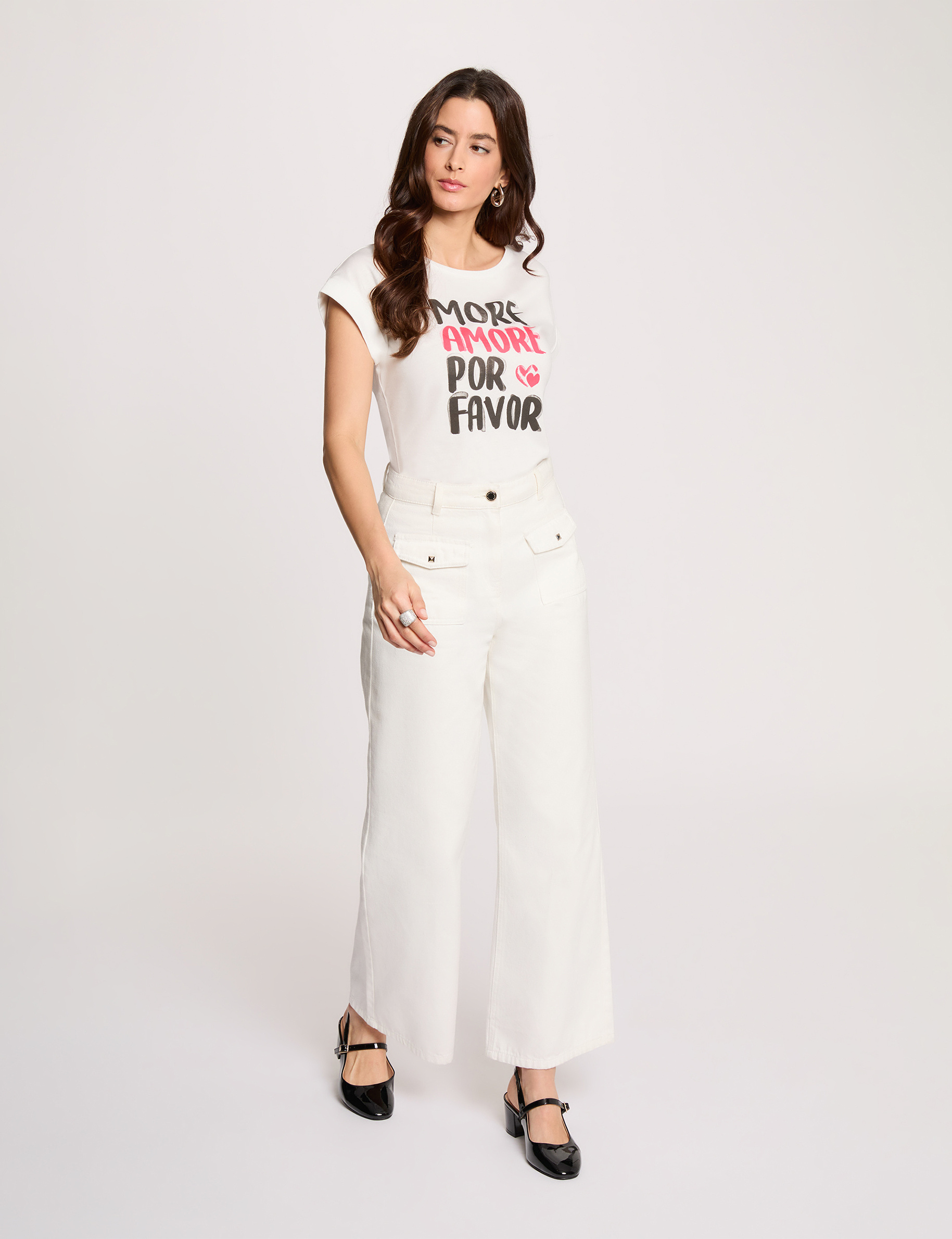 Short-sleeve t-shirt white women