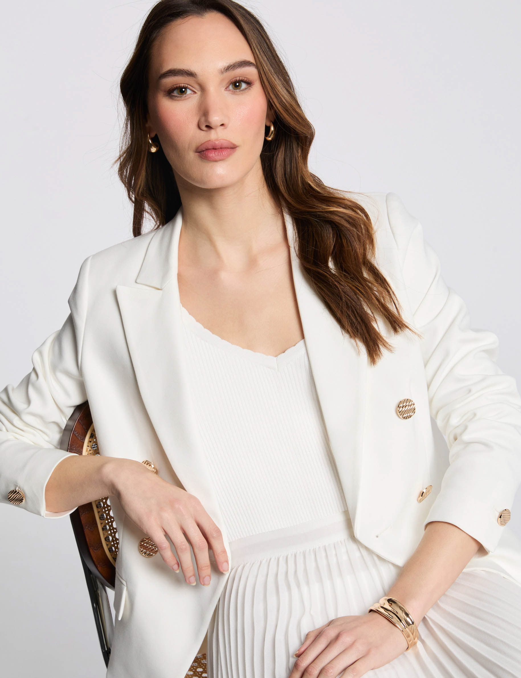 double breasted blazer white women Double breasted blazer white women