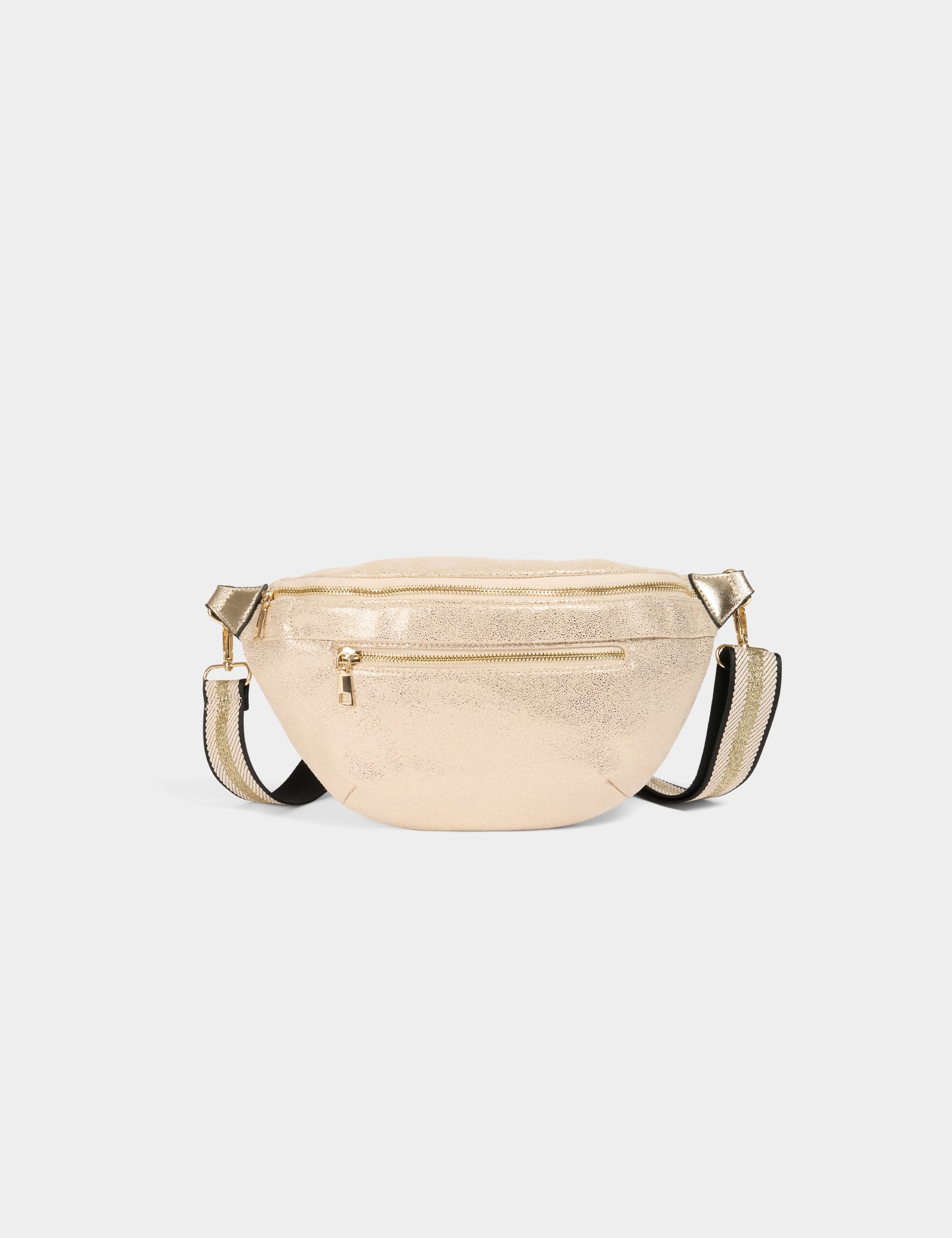 sac banane metallise jaune or femme Sac banane métallisé jaune or femme