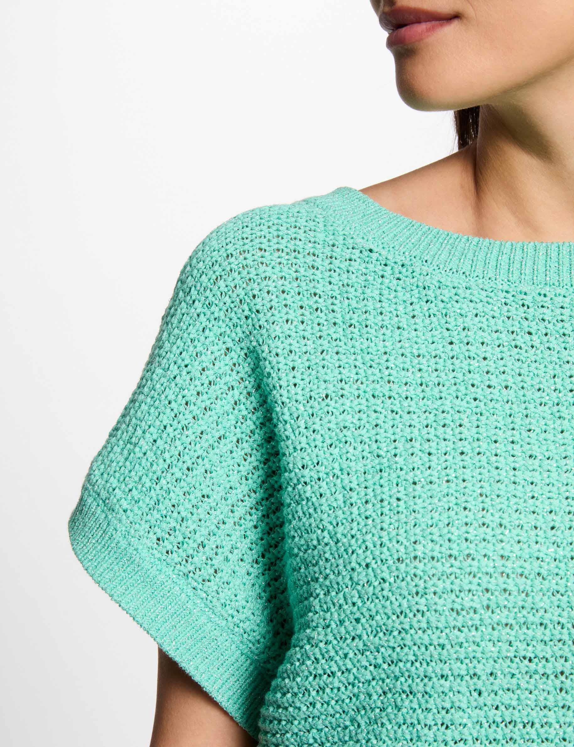 short sleeved jumper emerald green women Short-sleeved jumper emerald green women