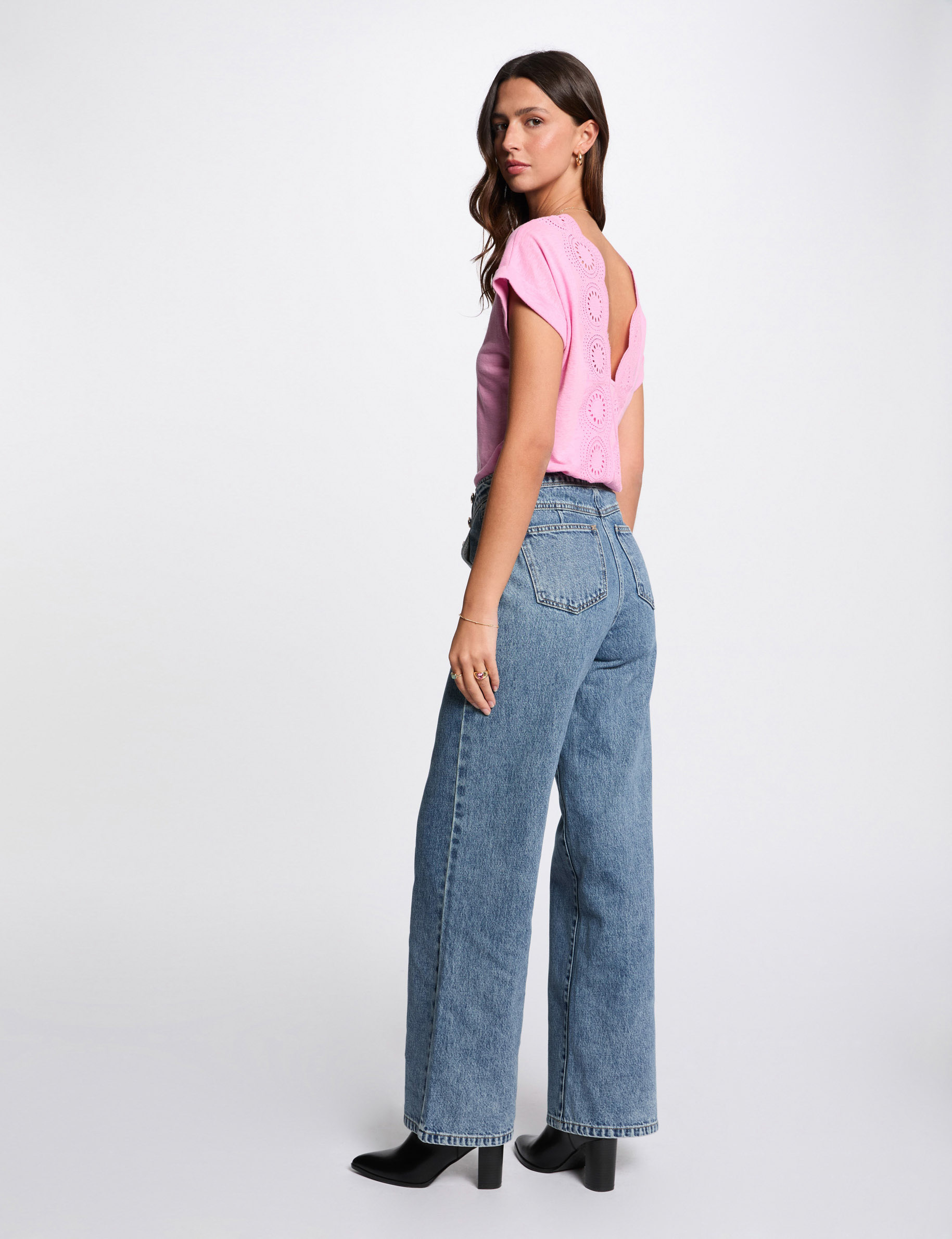 Short-sleeved t-shirt pink women