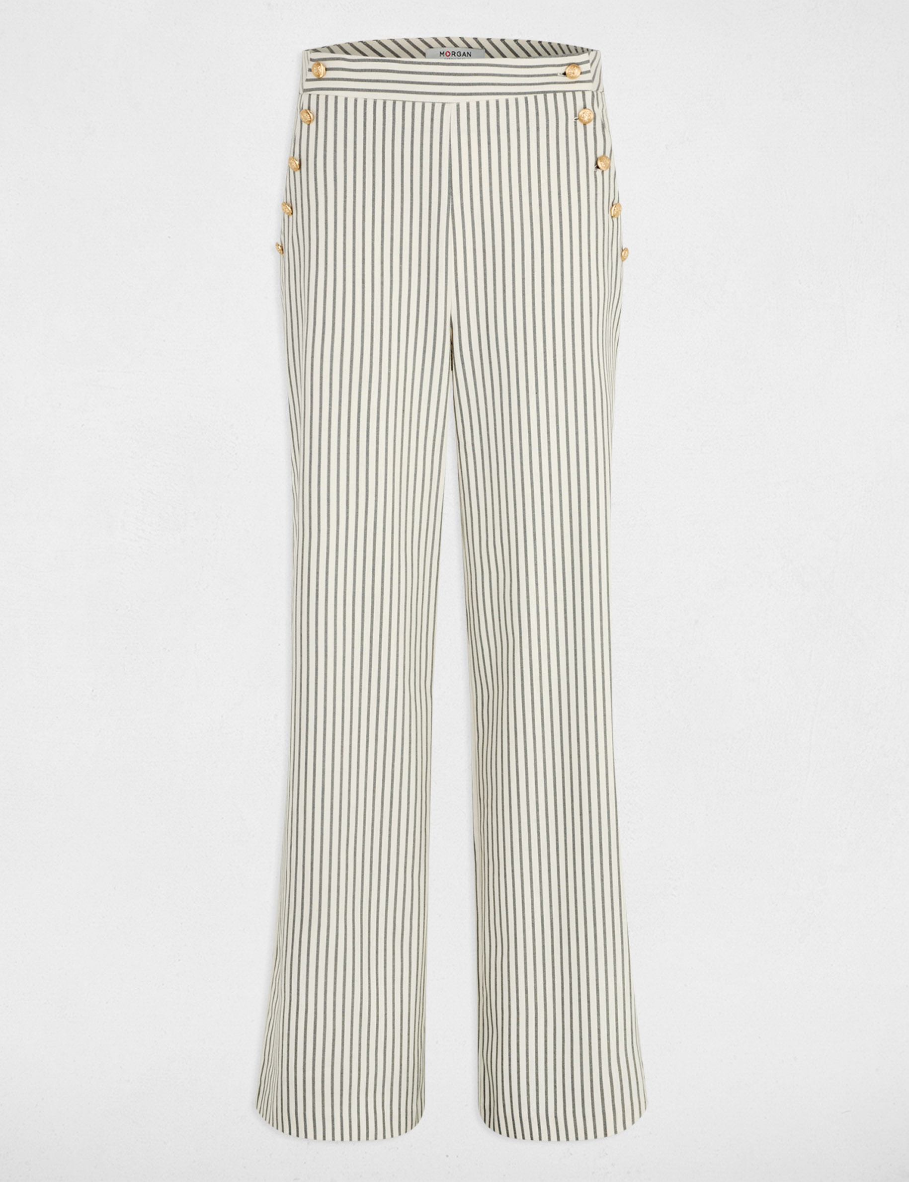 striped wide leg trousers multicolor women Striped wide-leg trousers multicolor women