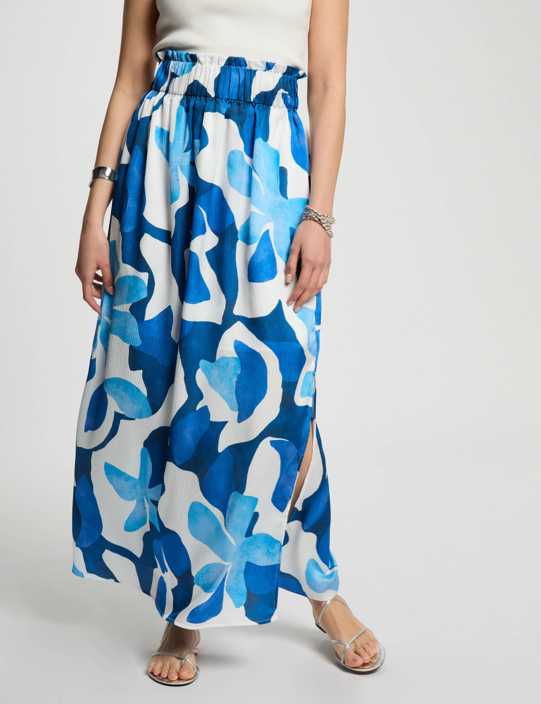 printed maxi skirt multicolor women Printed maxi skirt multicolor women
