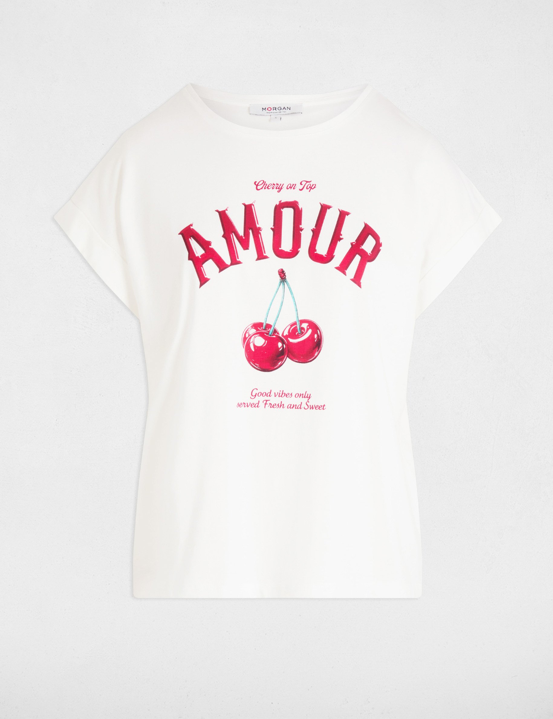 Slogan T-shirt white women