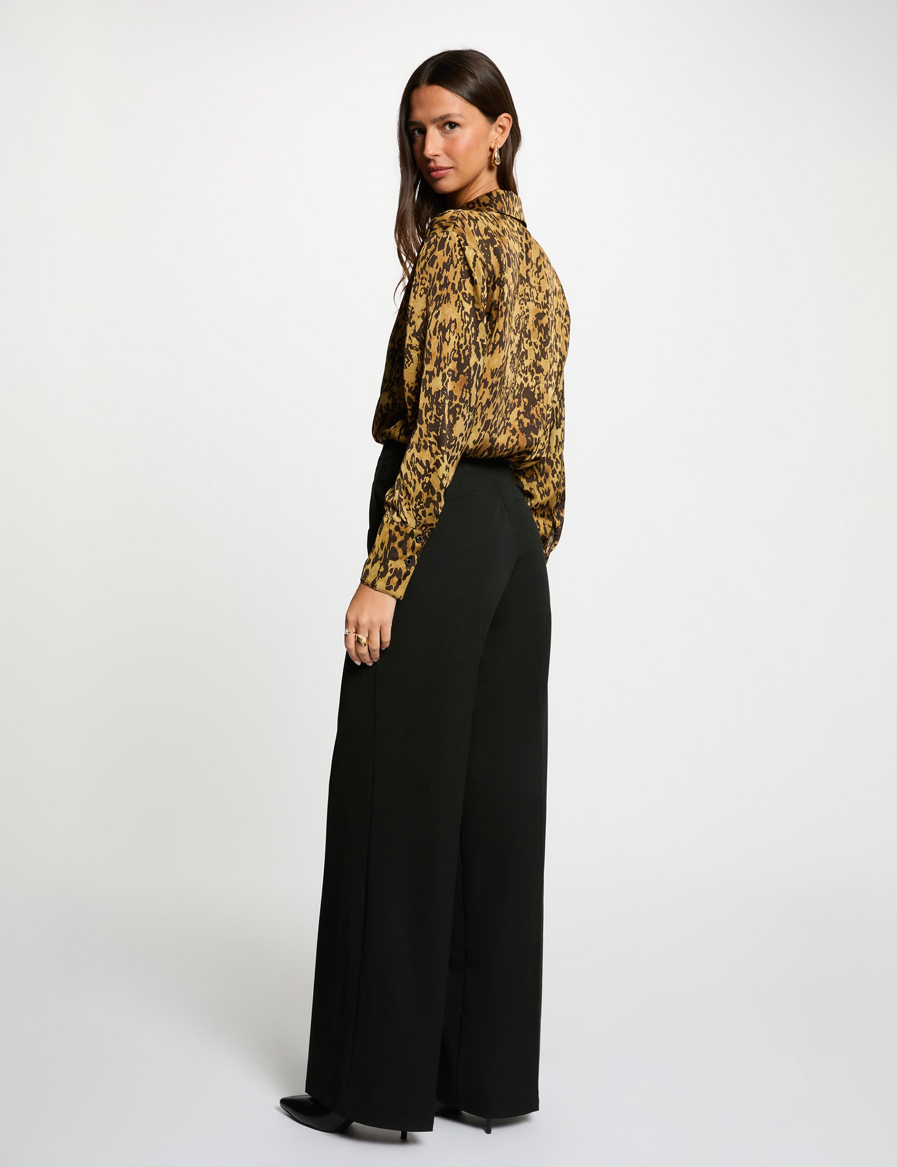 satin printed shirt multicolor women Satin printed shirt multicolor women