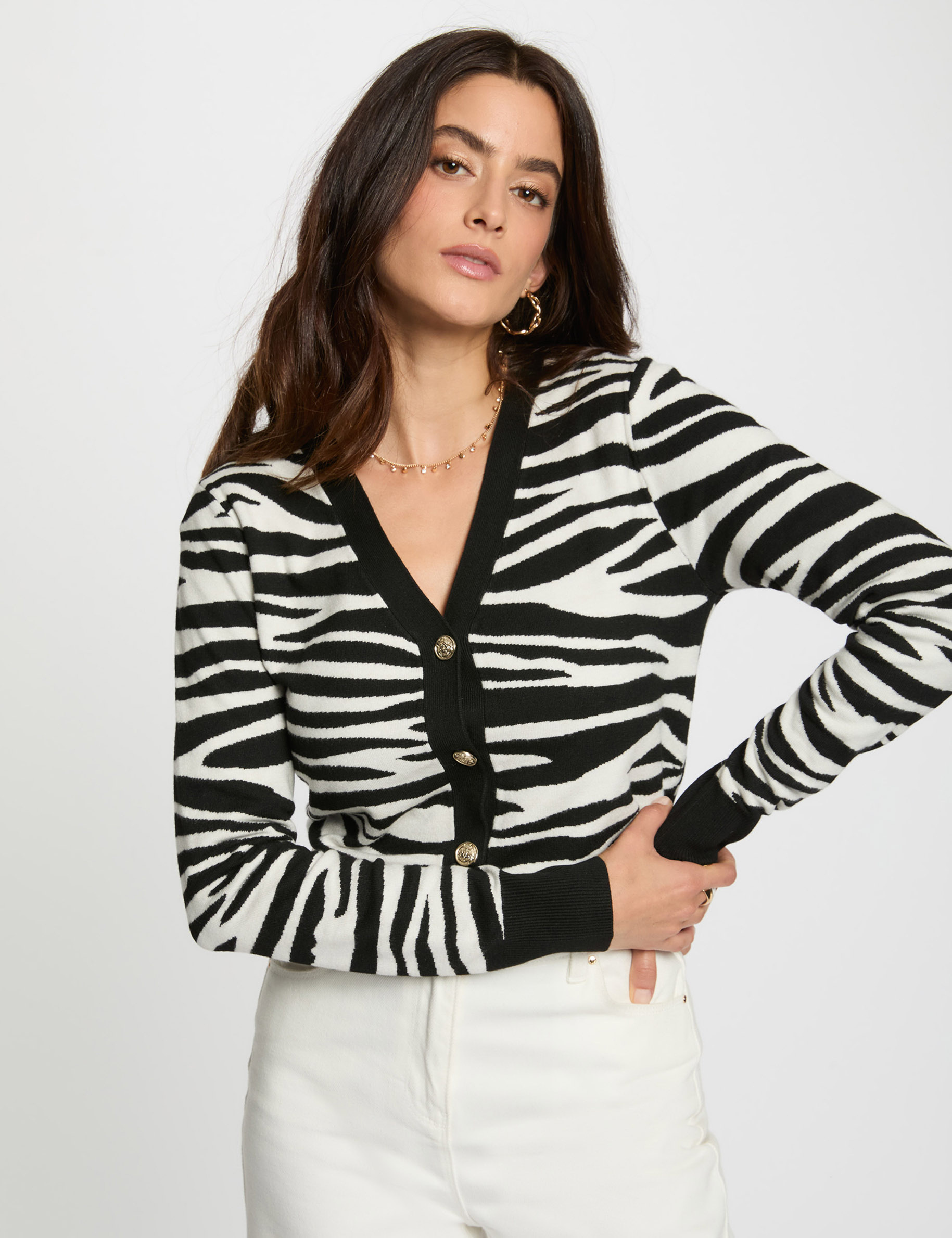 cropped v neck sweater black women Cropped V-neck sweater black women