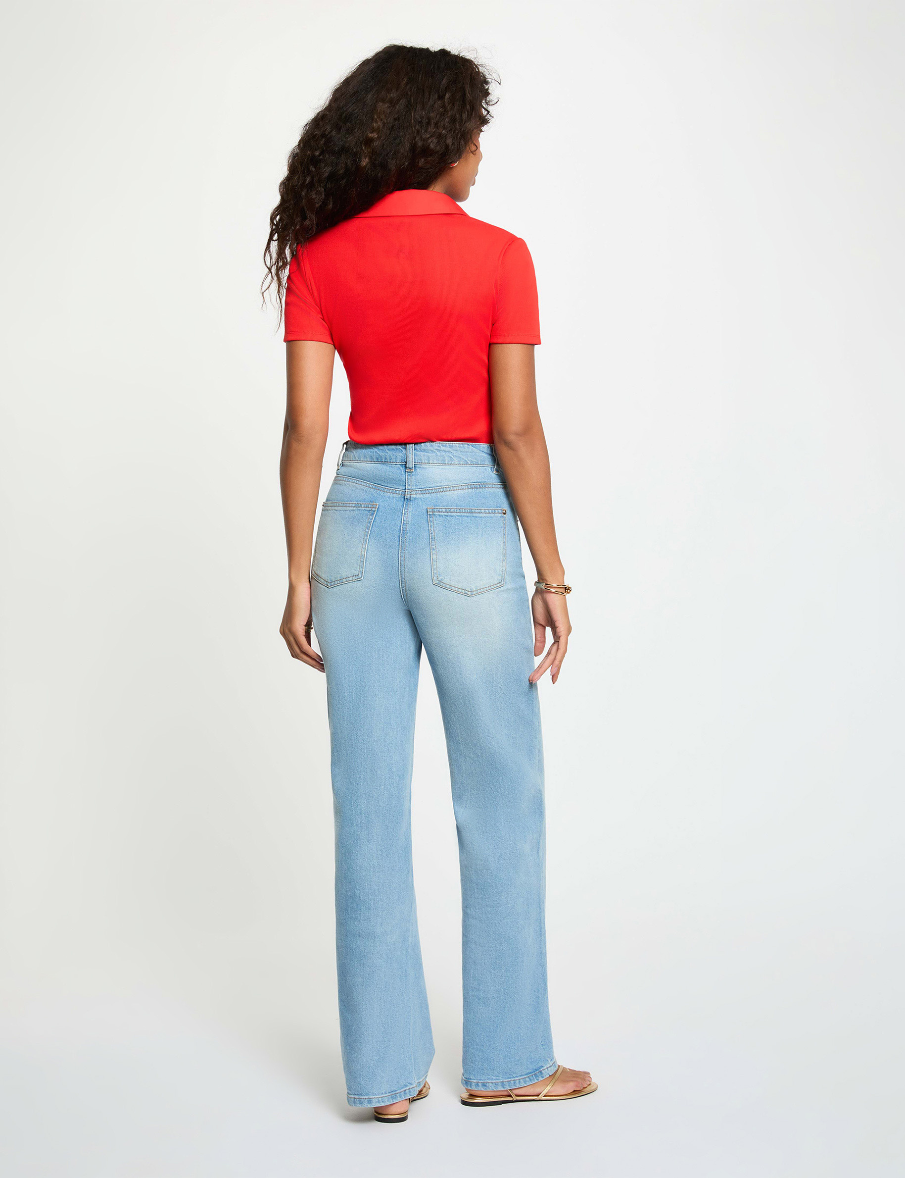 Short-sleeved t-shirt bright red women