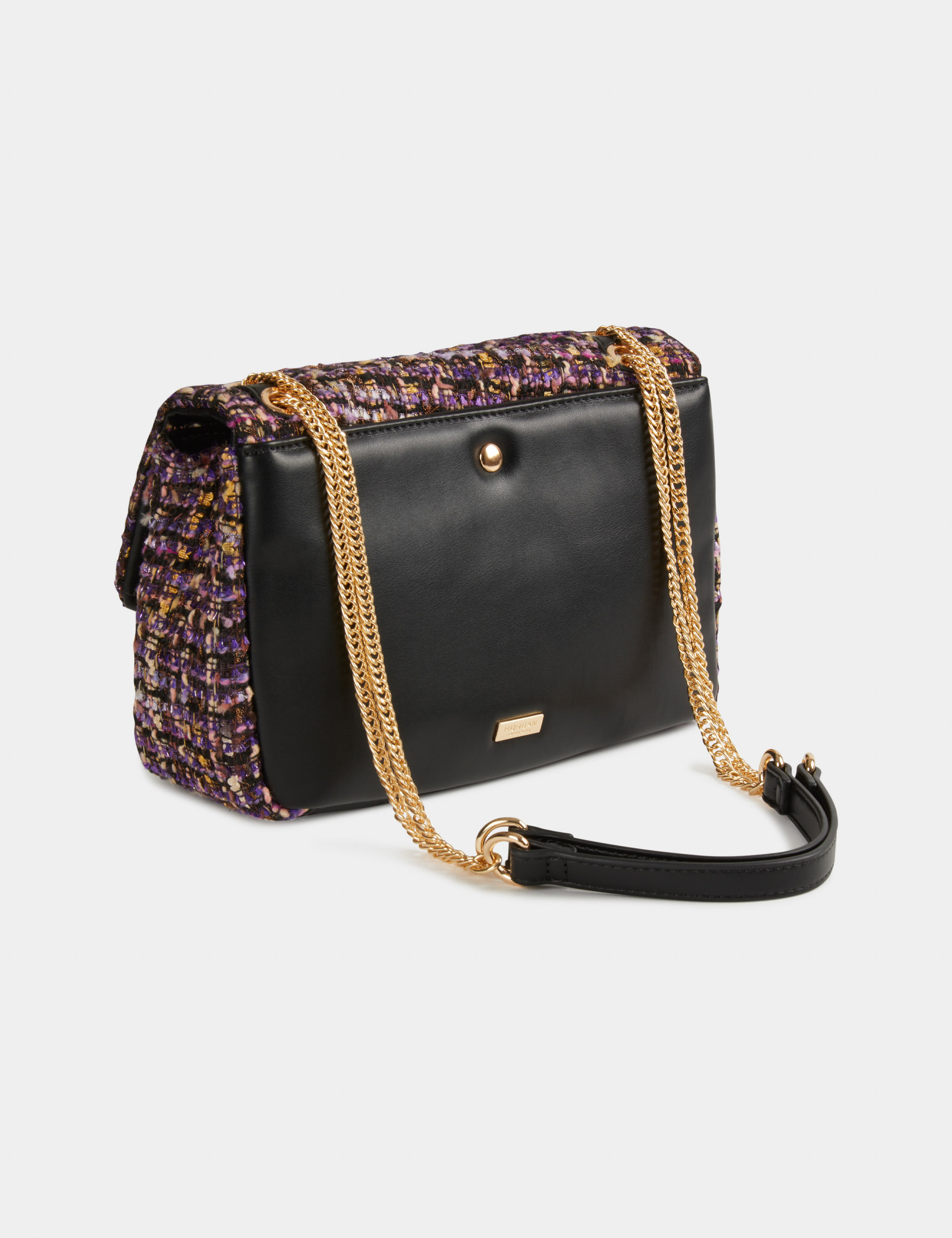 Bag with chain strap purple ladies'