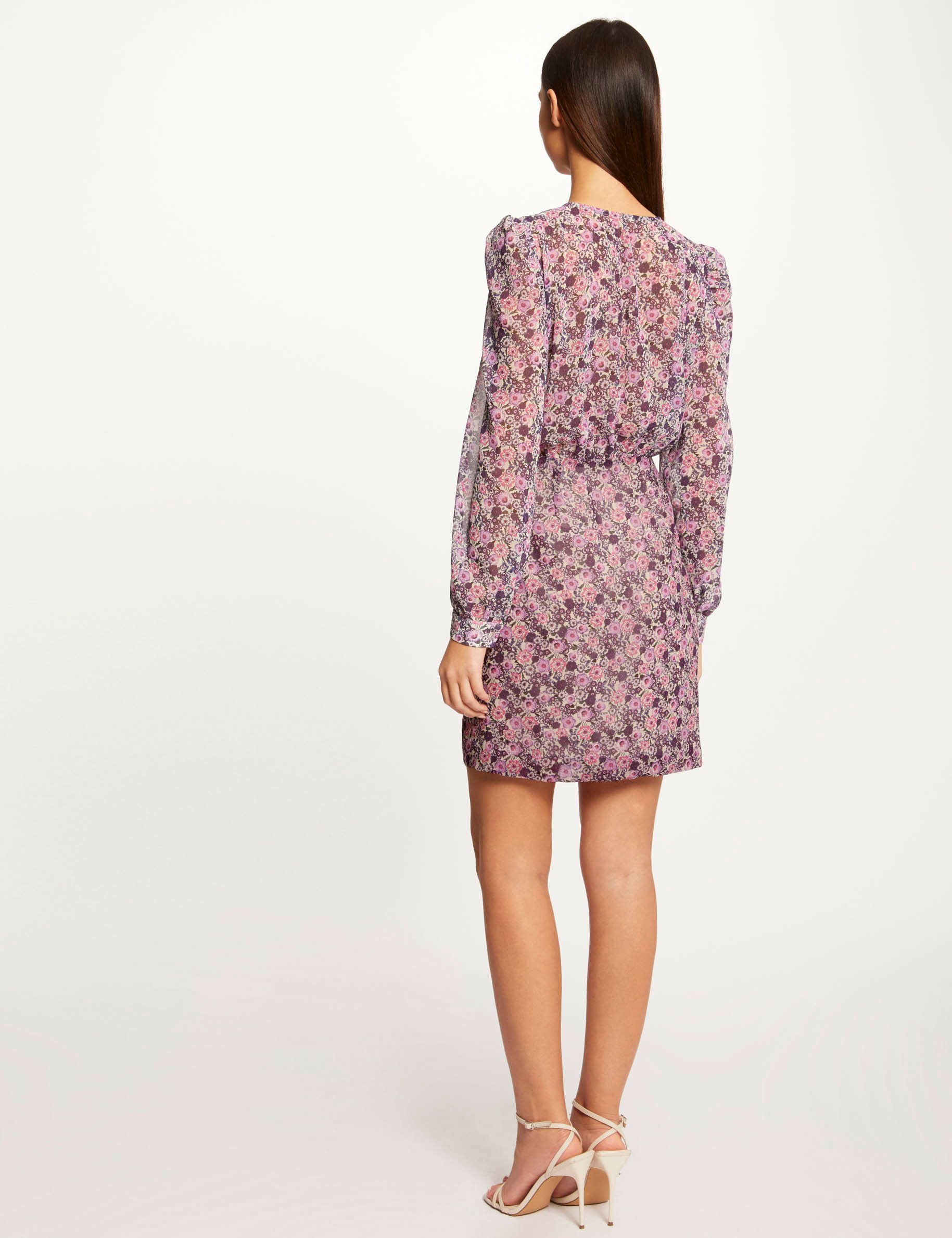Wrap dress with floral print multico ladies'