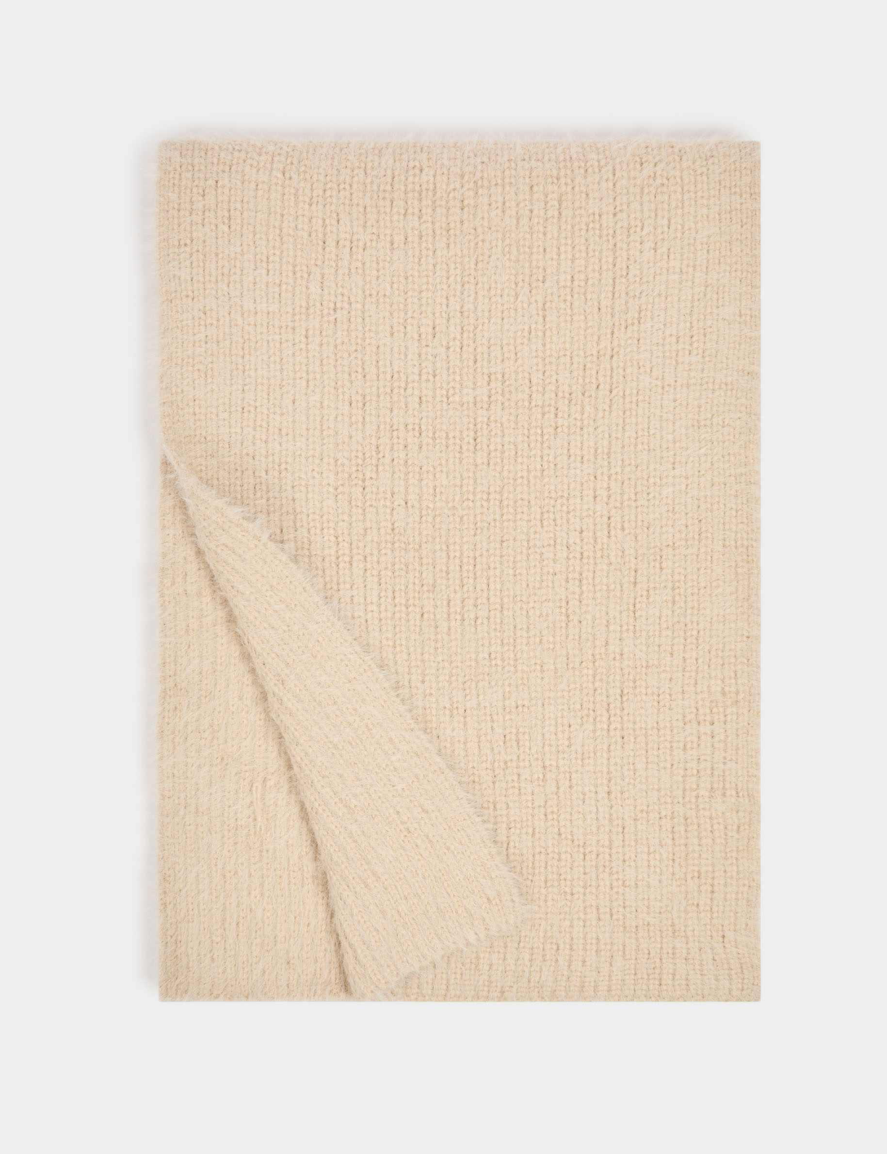 echarpe shaggy beige femme Écharpe shaggy beige femme