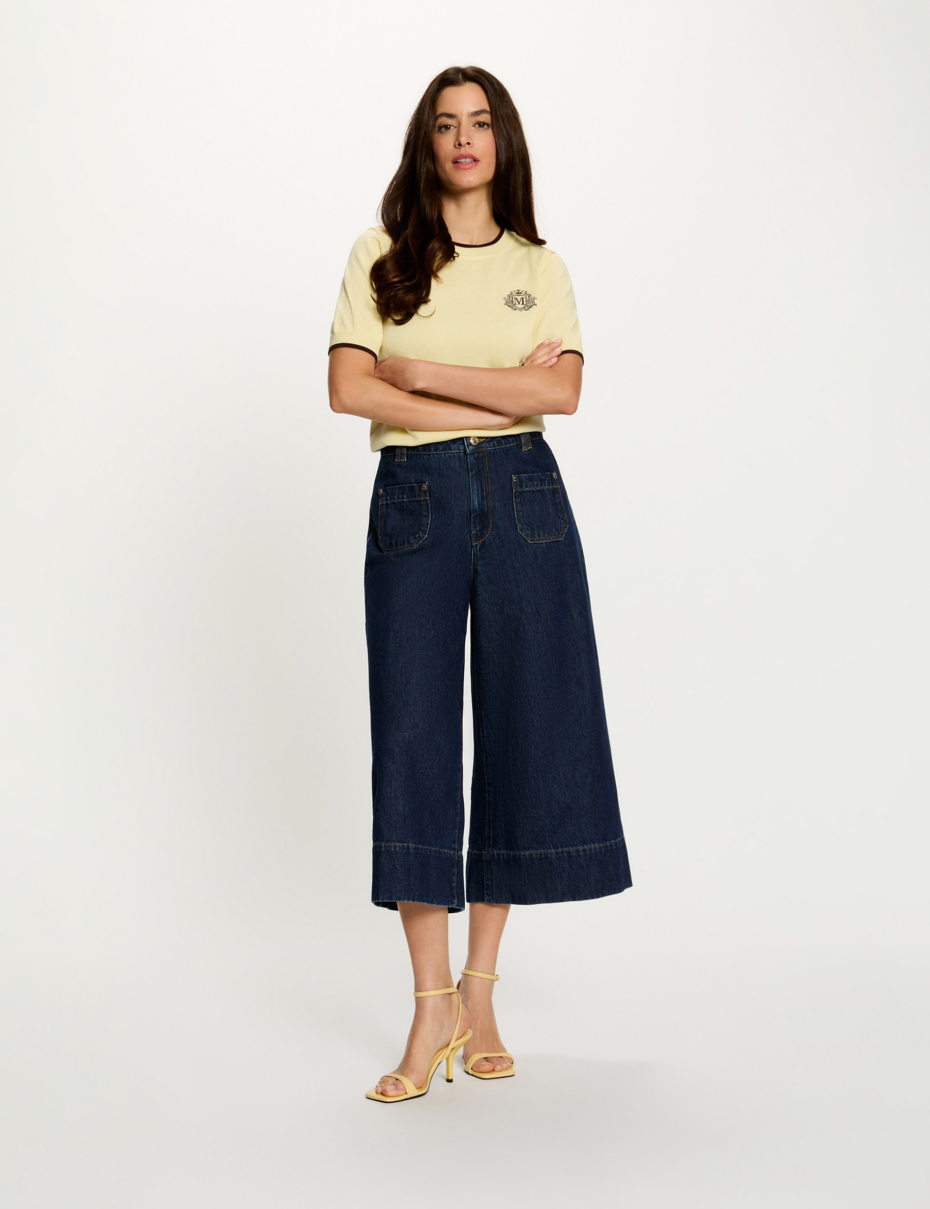 High-waisted shorts blue women