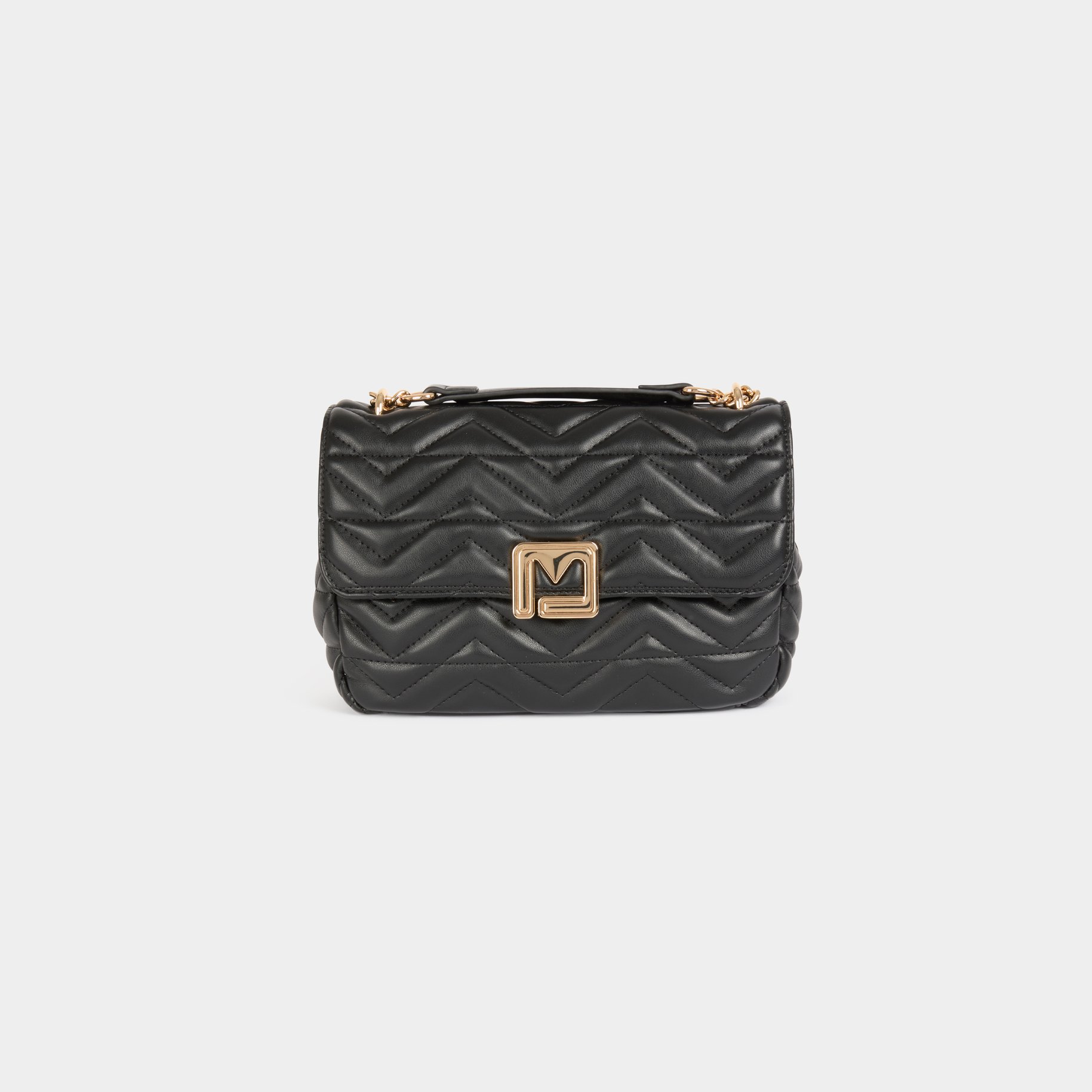 sac matelasse boucle m noir femme Sac matelassé boucle M noir femme