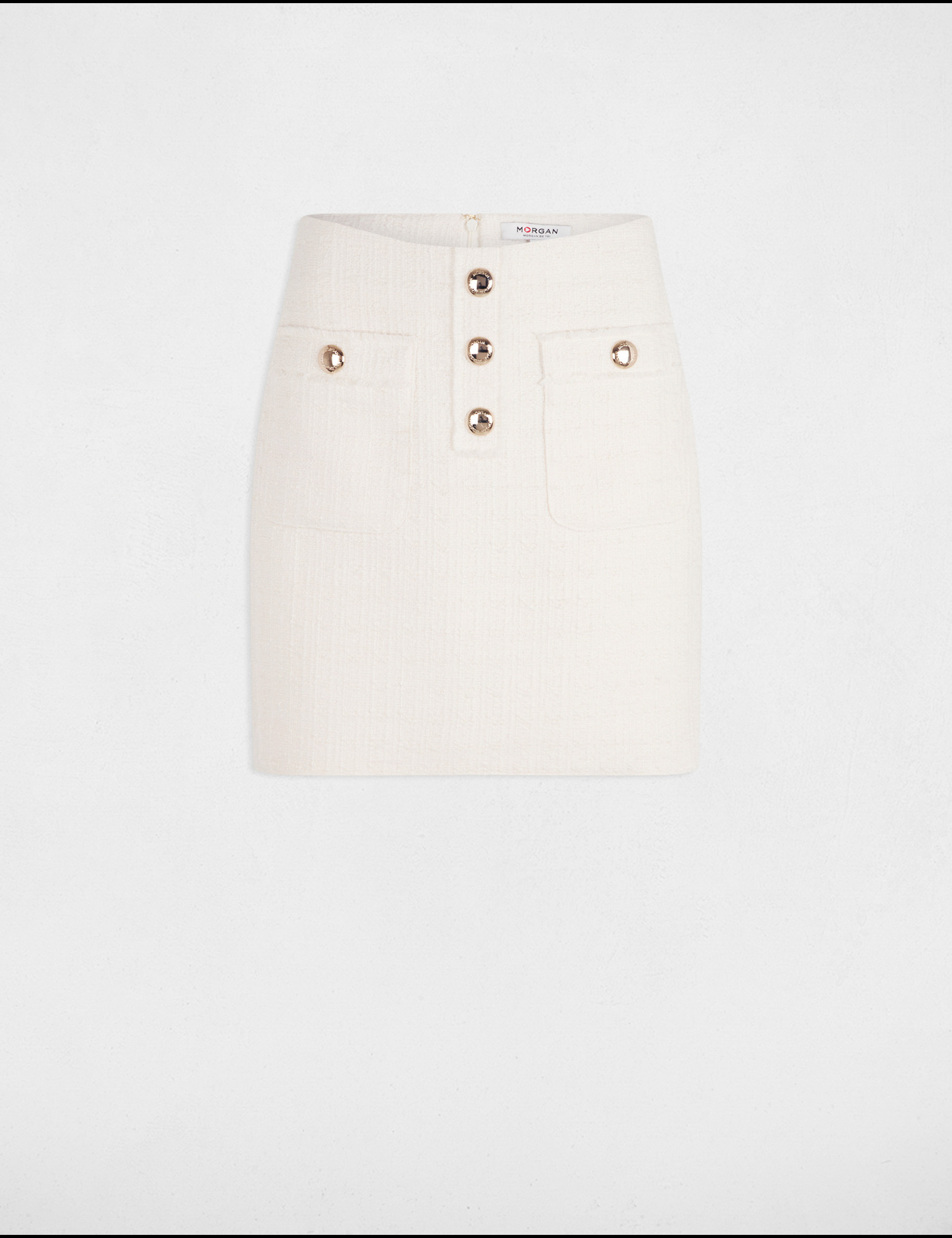 mini tweed skirt ivory women Mini tweed skirt ivory women