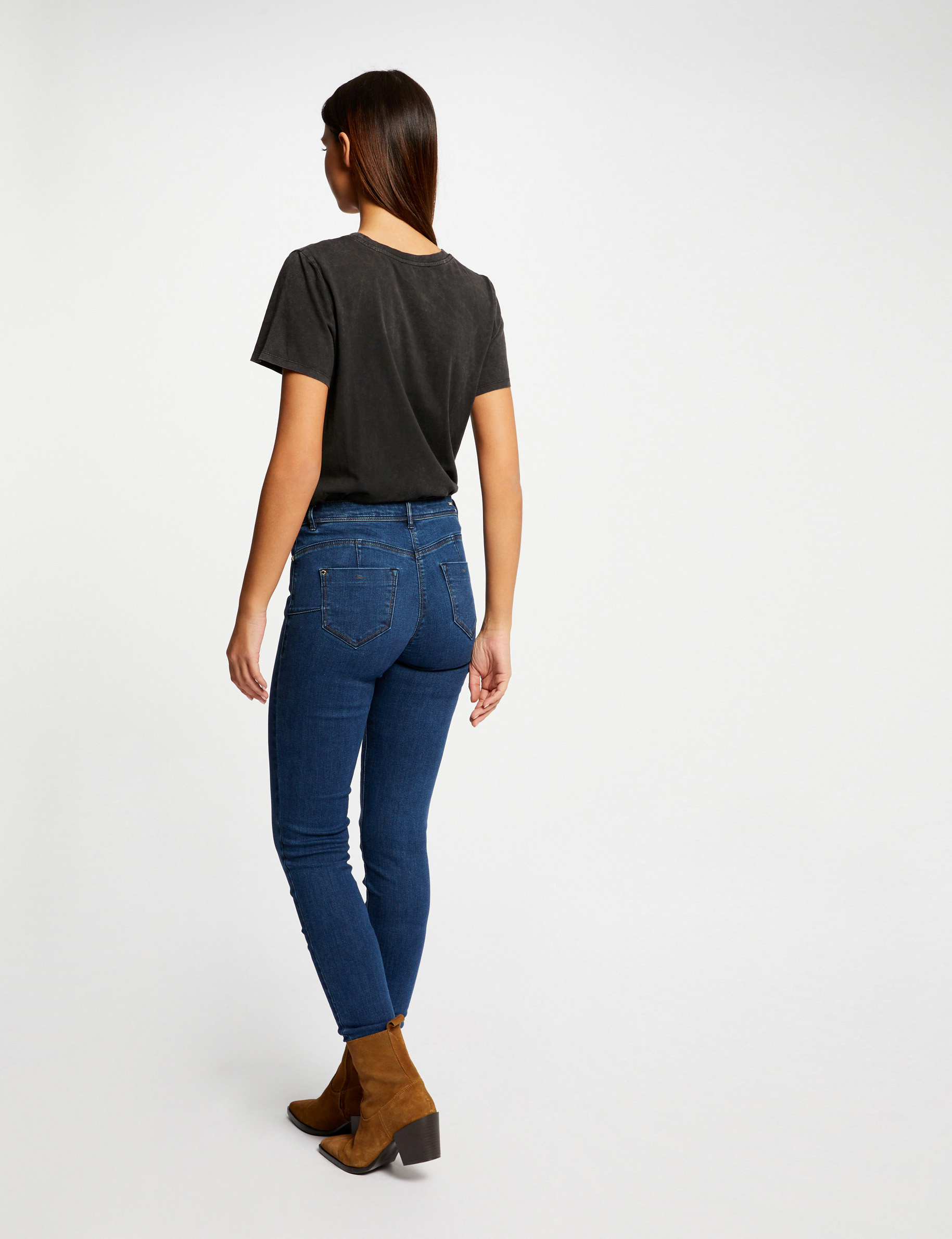 Short-sleeved t-shirt mid-grey ladies'